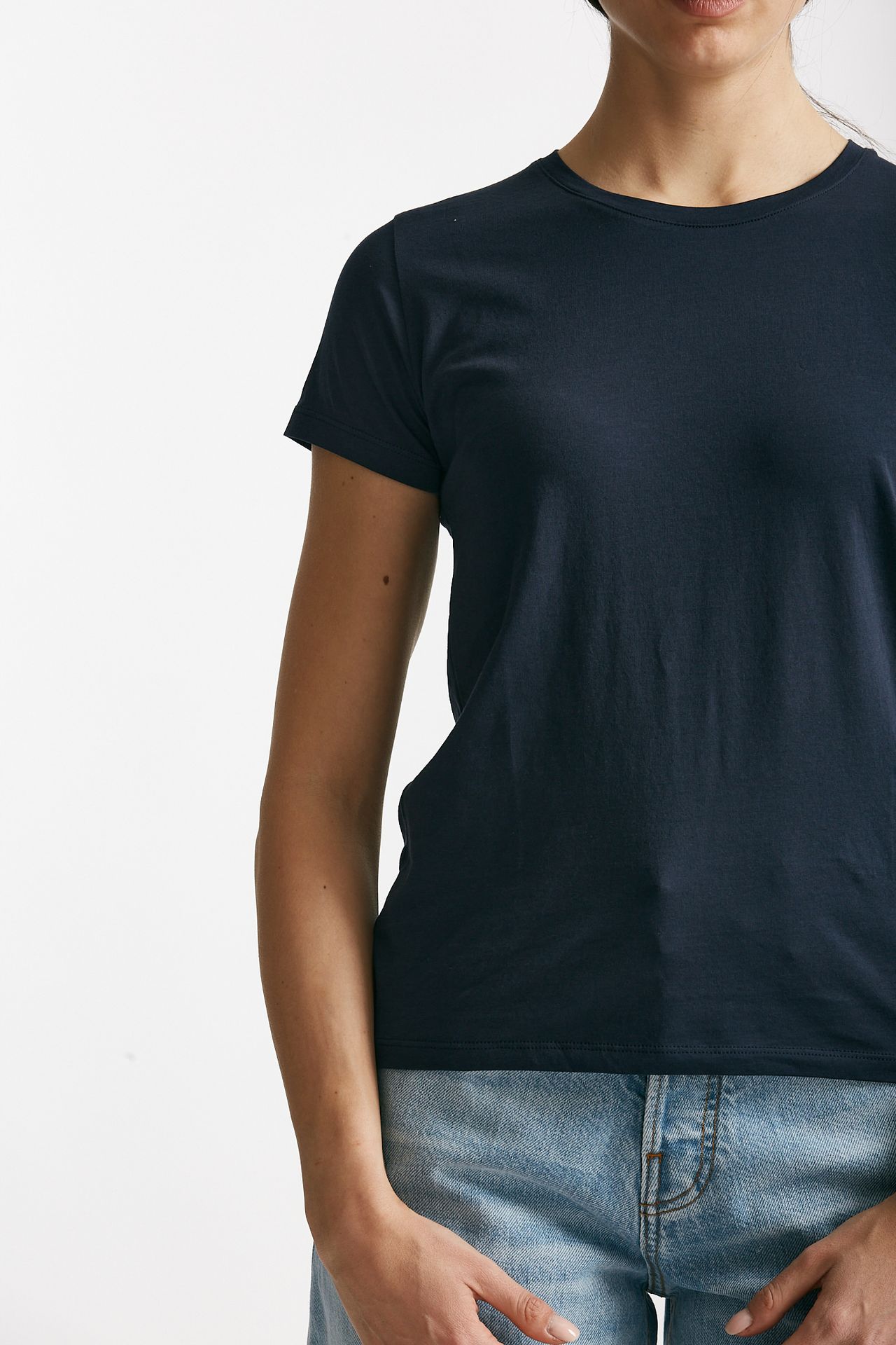 t-shirt basic girocollo maribel blu women Anonym apparel - 4