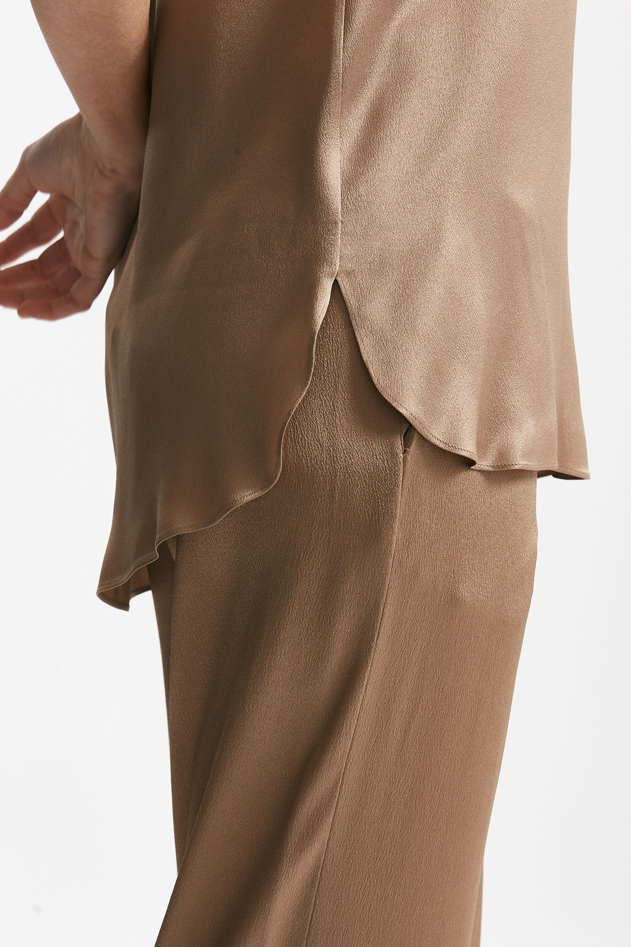 top in misto seta bronzo women Antonelli firenze - 6