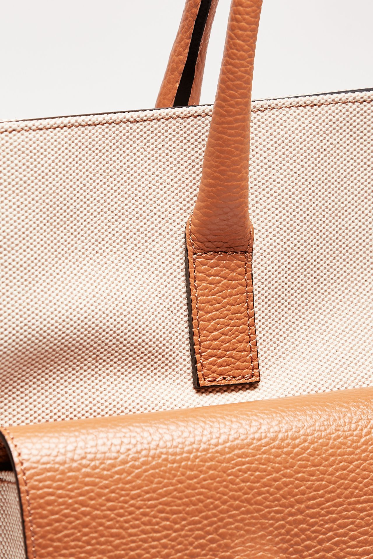 borsa in pelle e canvas soledad cuoio women Avenue 67 - 5