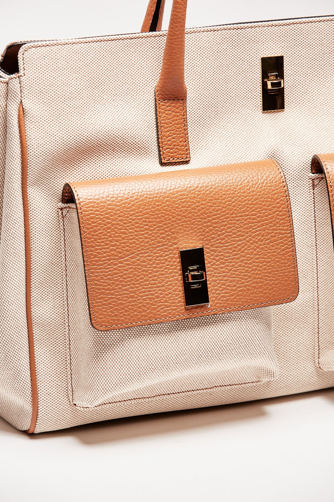 borsa in pelle e canvas soledad cuoio women Avenue 67 - 6