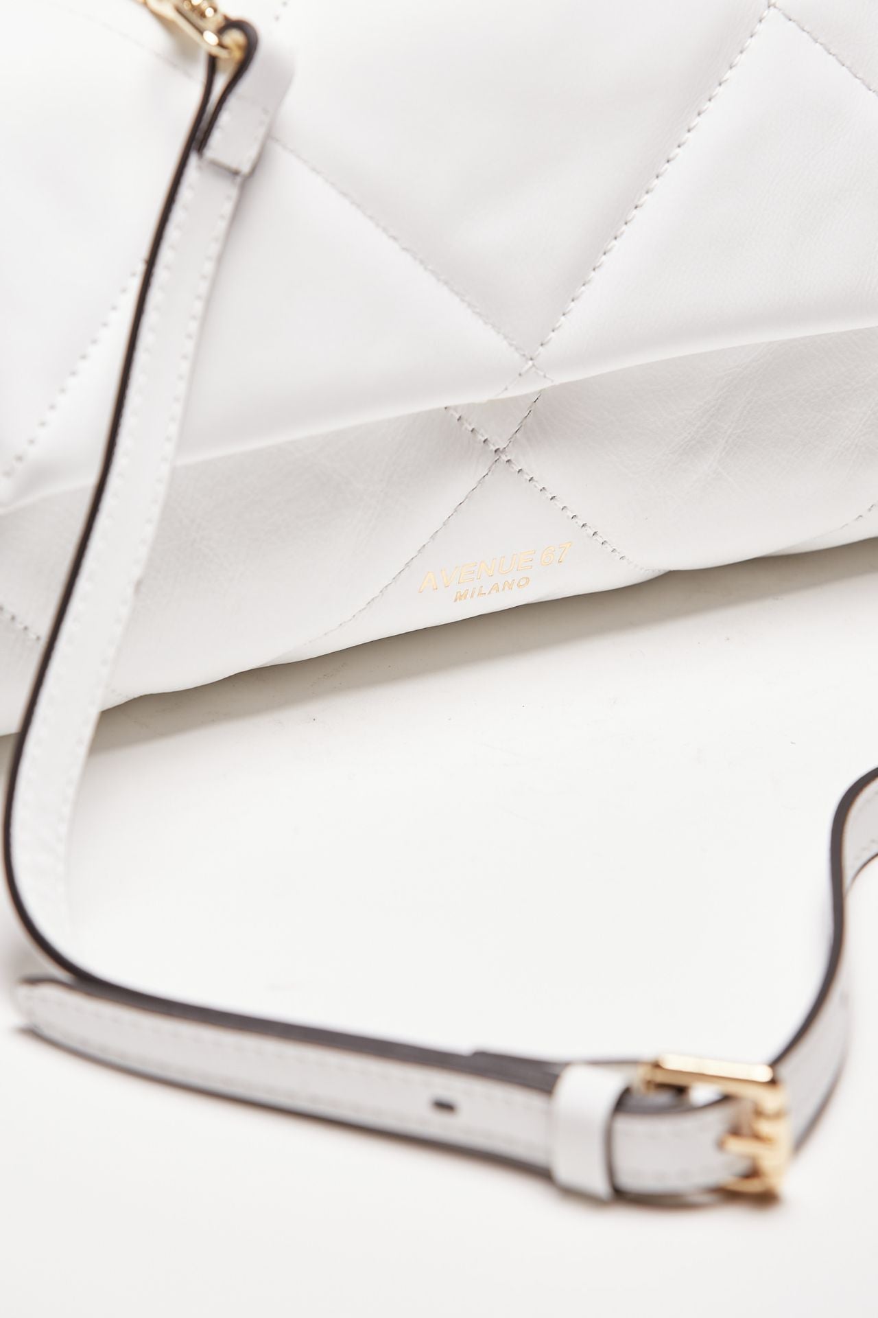 borsa trapuntata demetra in pelle bianco women Avenue 67 - 5
