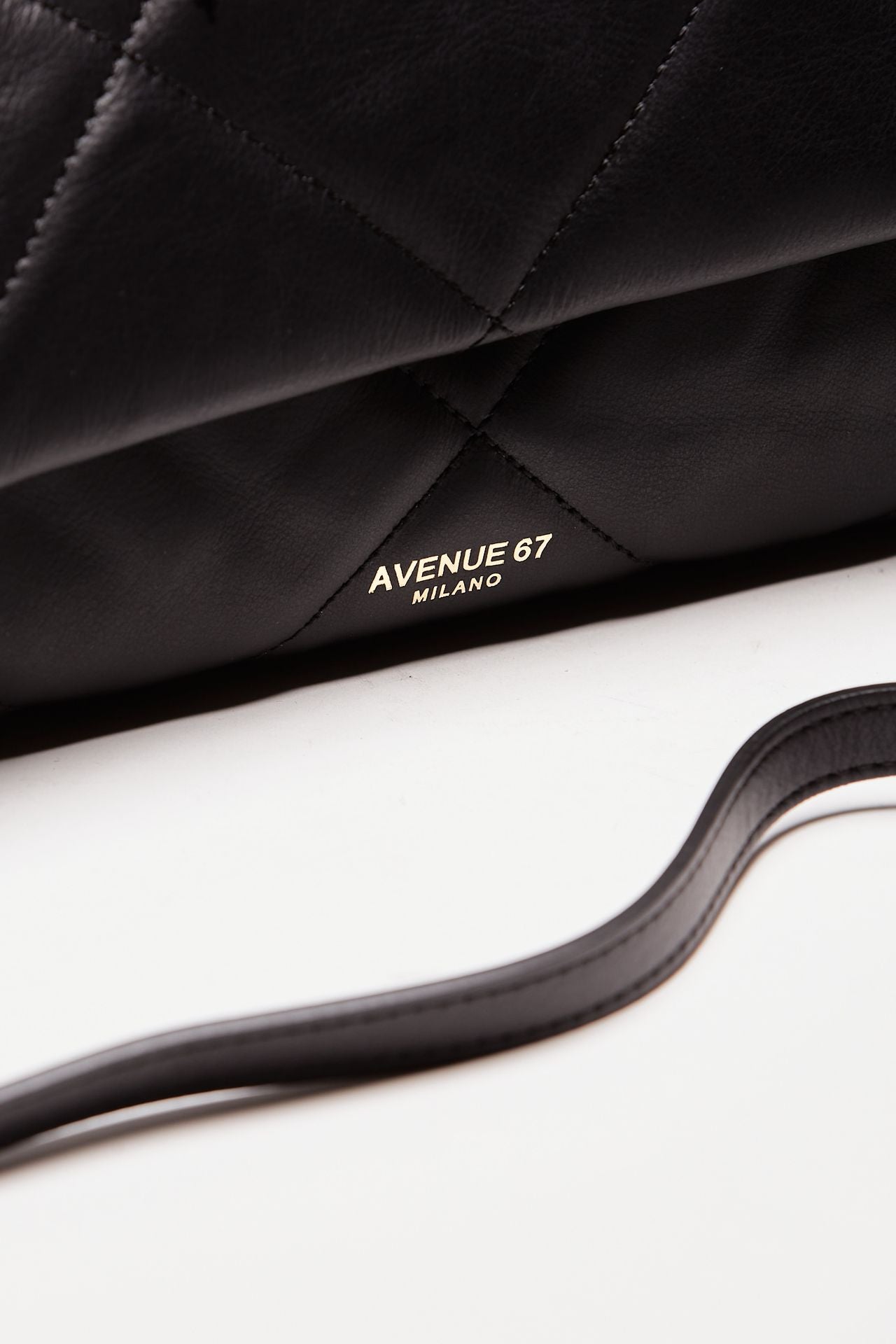 borsa trapuntata demetra in pelle nero women Avenue 67 - 4