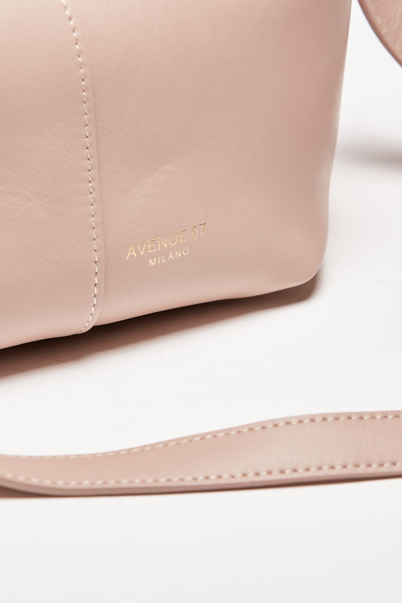 borsa morbida morgana in pelle sauvage cipria women Avenue 67 - 4