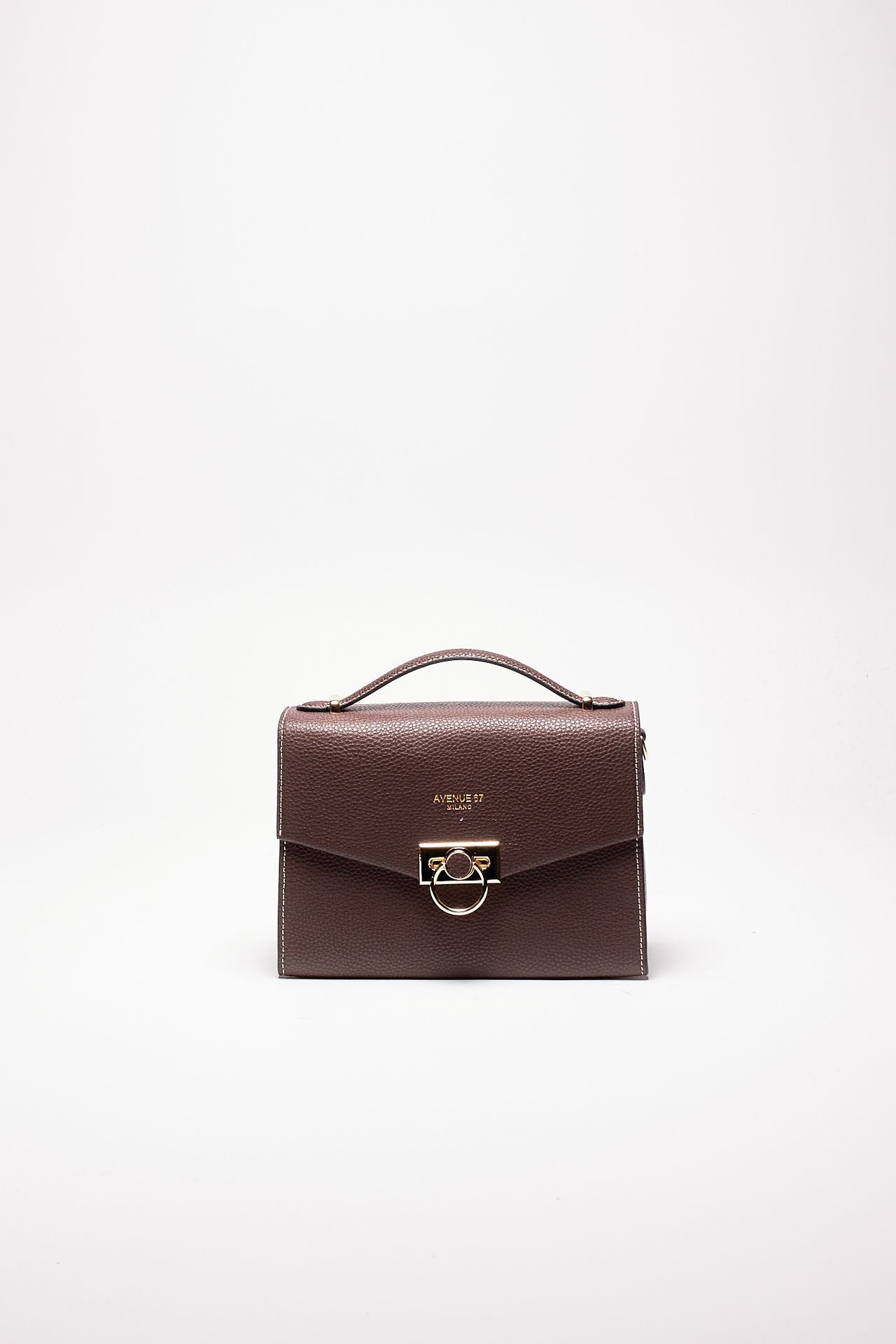 borsa media semirigida rosalie in pelle cioccolato women Avenue 67 - 2