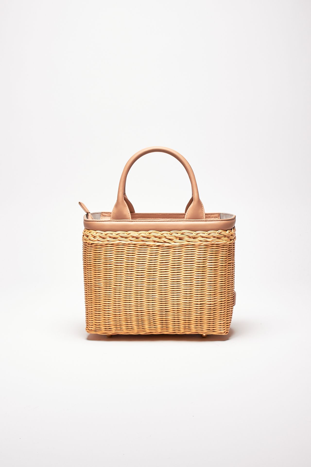 borsa rigida lillith in midollino e pelle women Avenue 67 - 2
