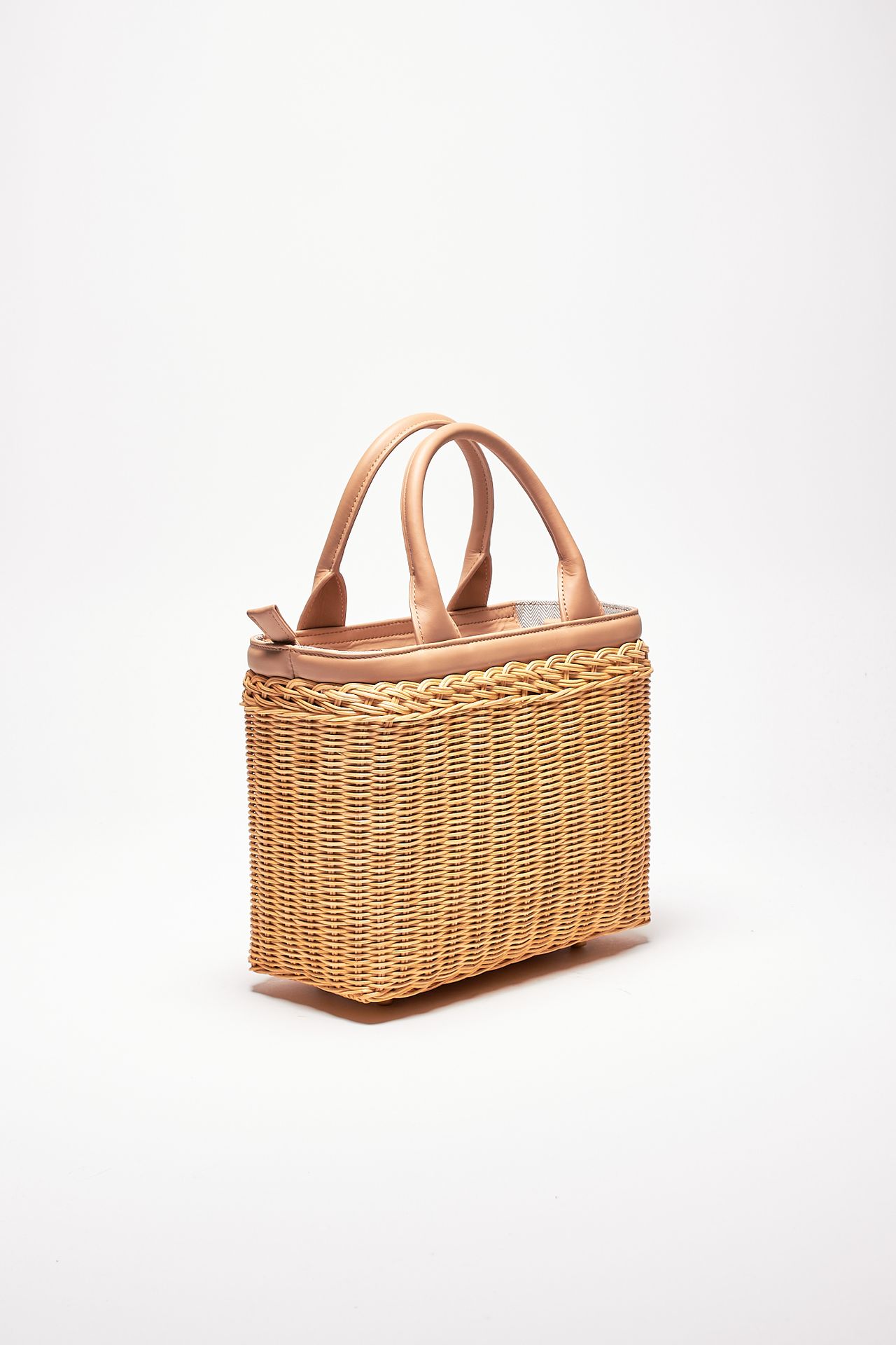borsa rigida lillith in midollino e pelle women Avenue 67 - 3