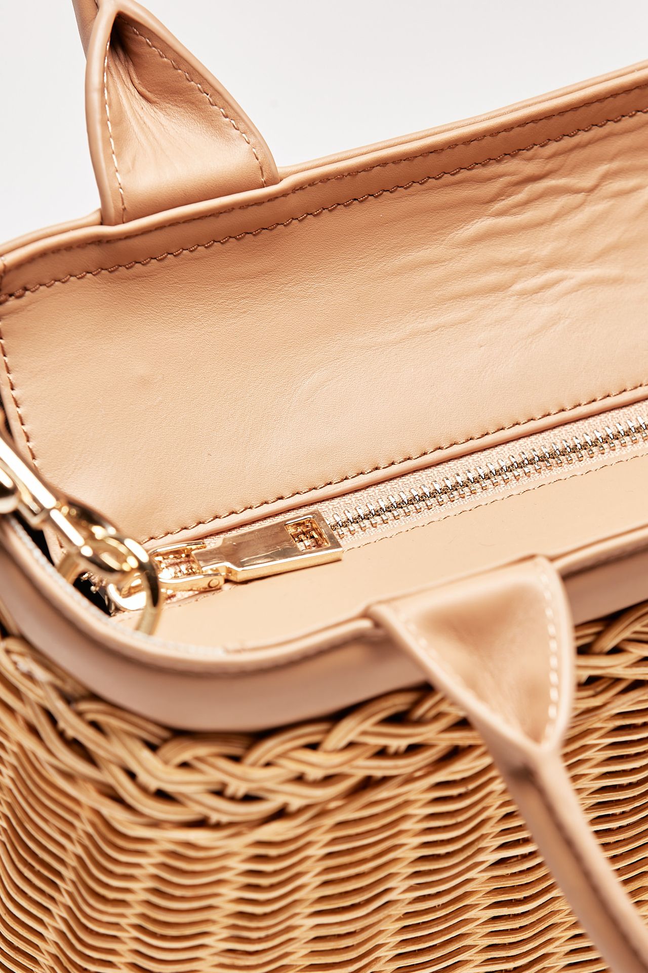 borsa rigida lillith in midollino e pelle women Avenue 67 - 6