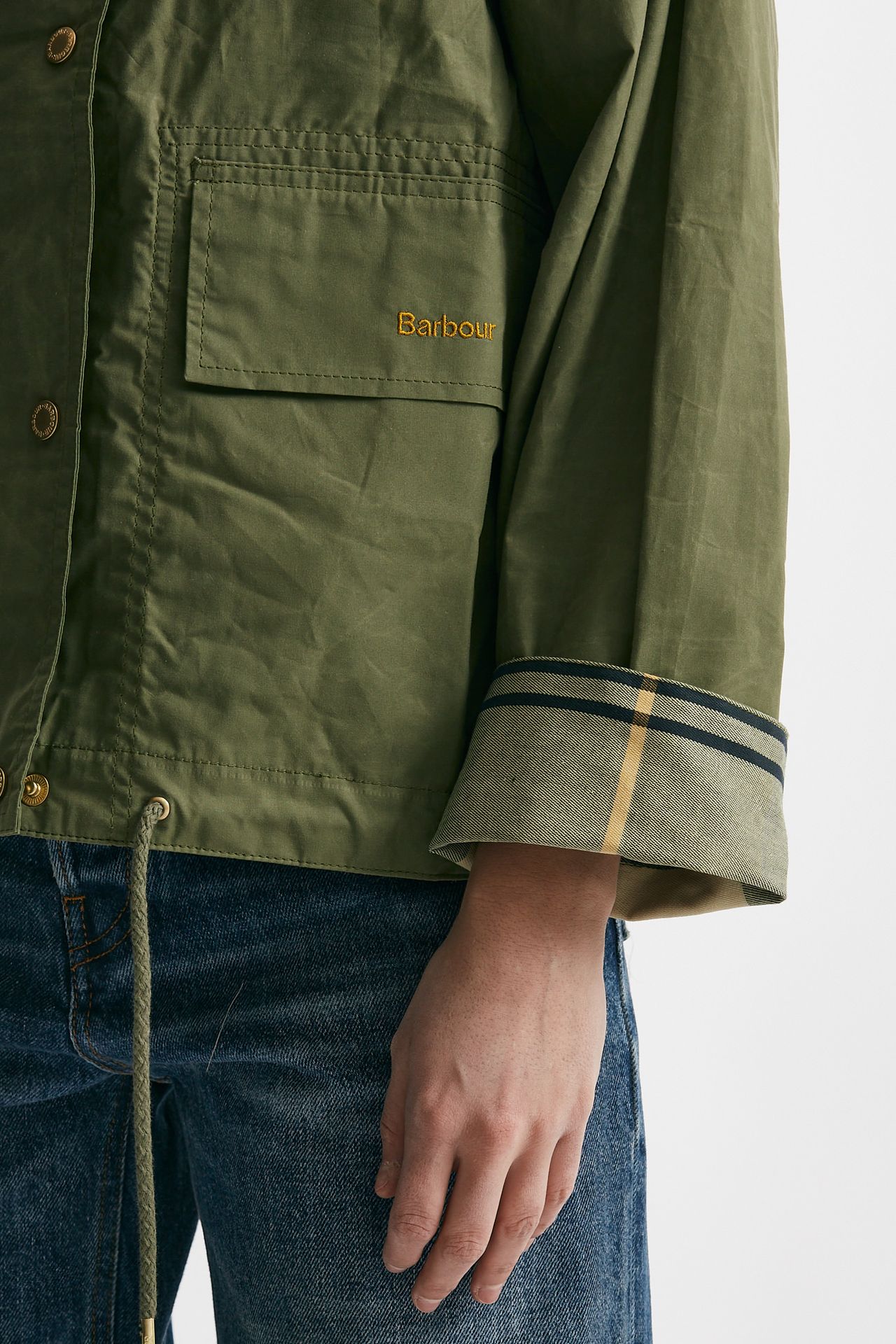 giubbino impermeabile nith verde militare women Barbour - 6