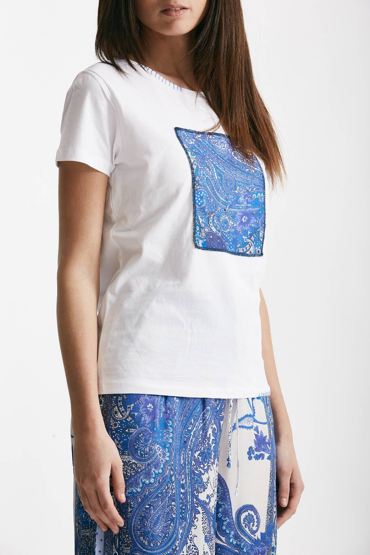 t-shirt con applicazione bianca women Bellini - 4