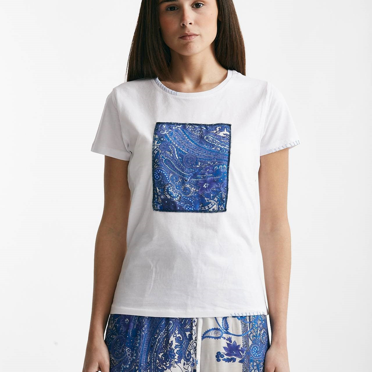 t-shirt con applicazione bianca women Bellini - 8