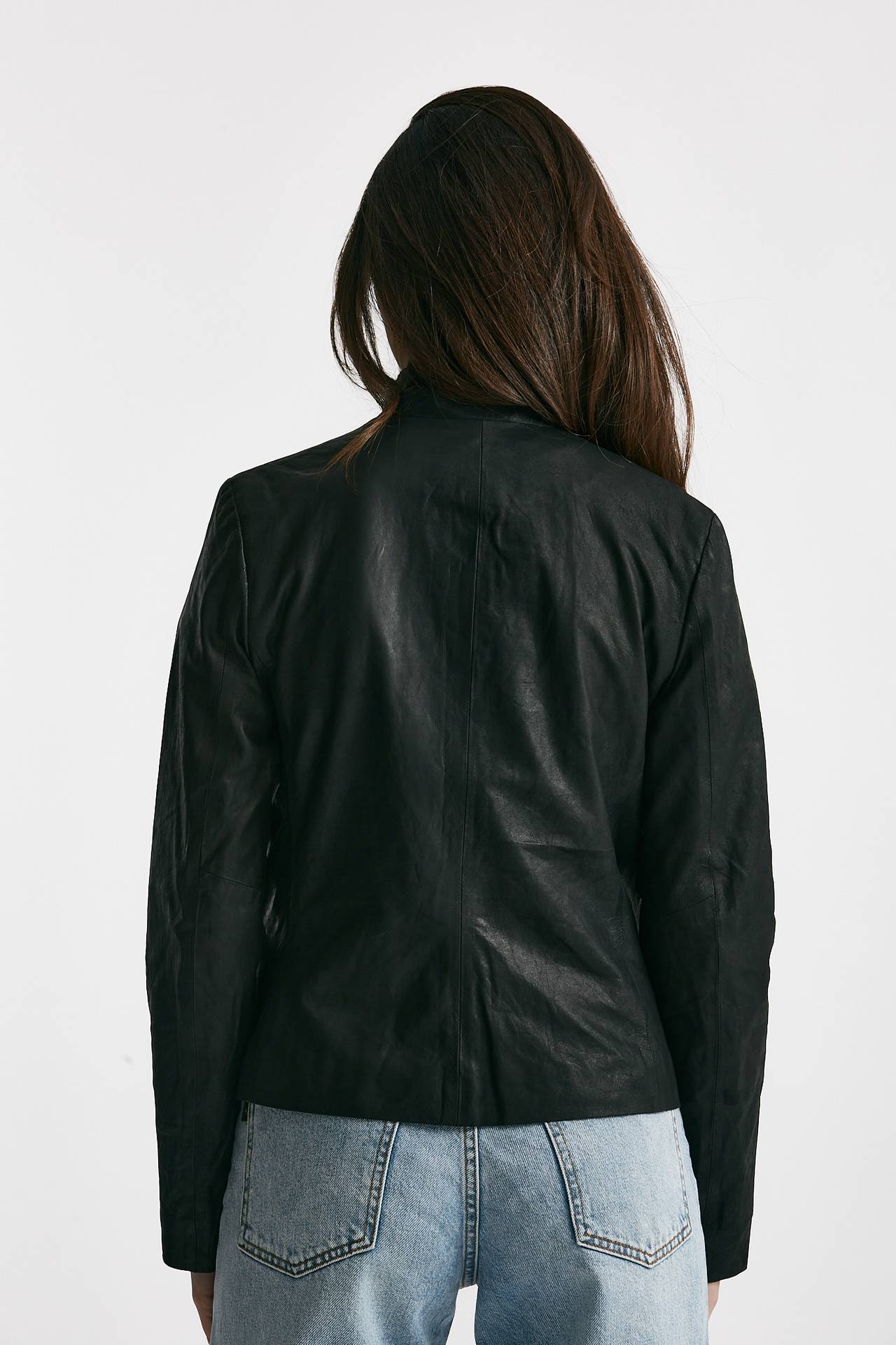 giacca slim in pelle nero women Giorgio brato - 3