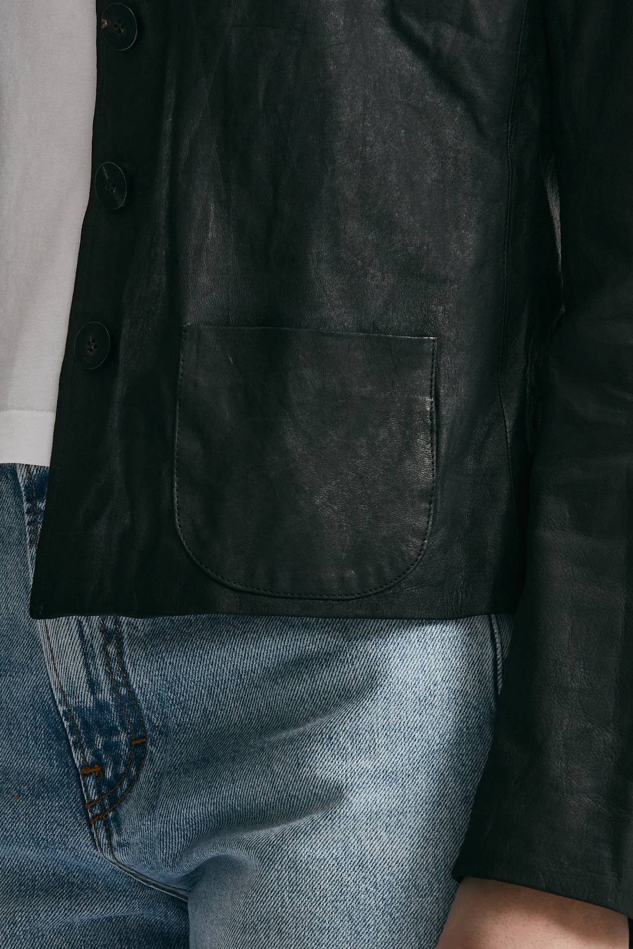 giacca slim in pelle nero women Giorgio brato - 5