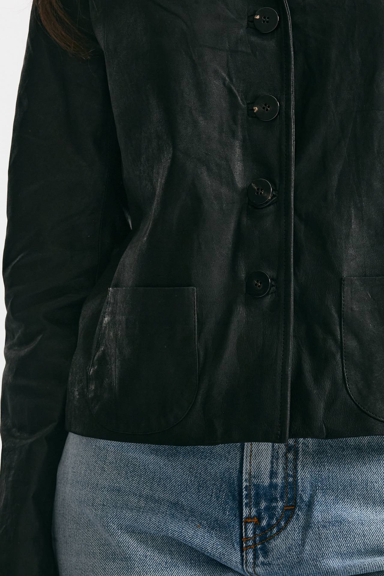 giacca slim in pelle nero women Giorgio brato - 7
