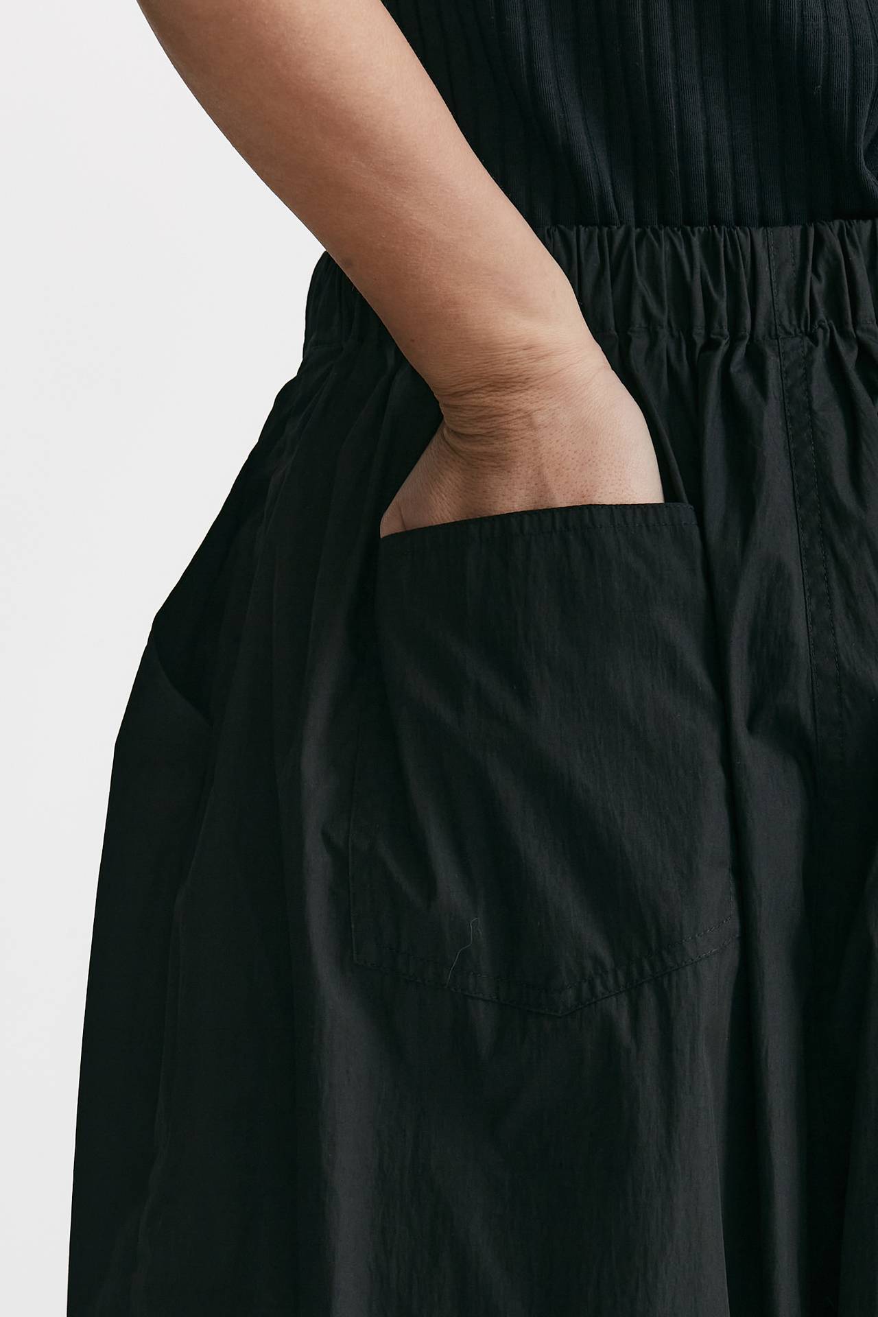 pantalone over fit in tela tecnica nero women Giorgio brato - 7