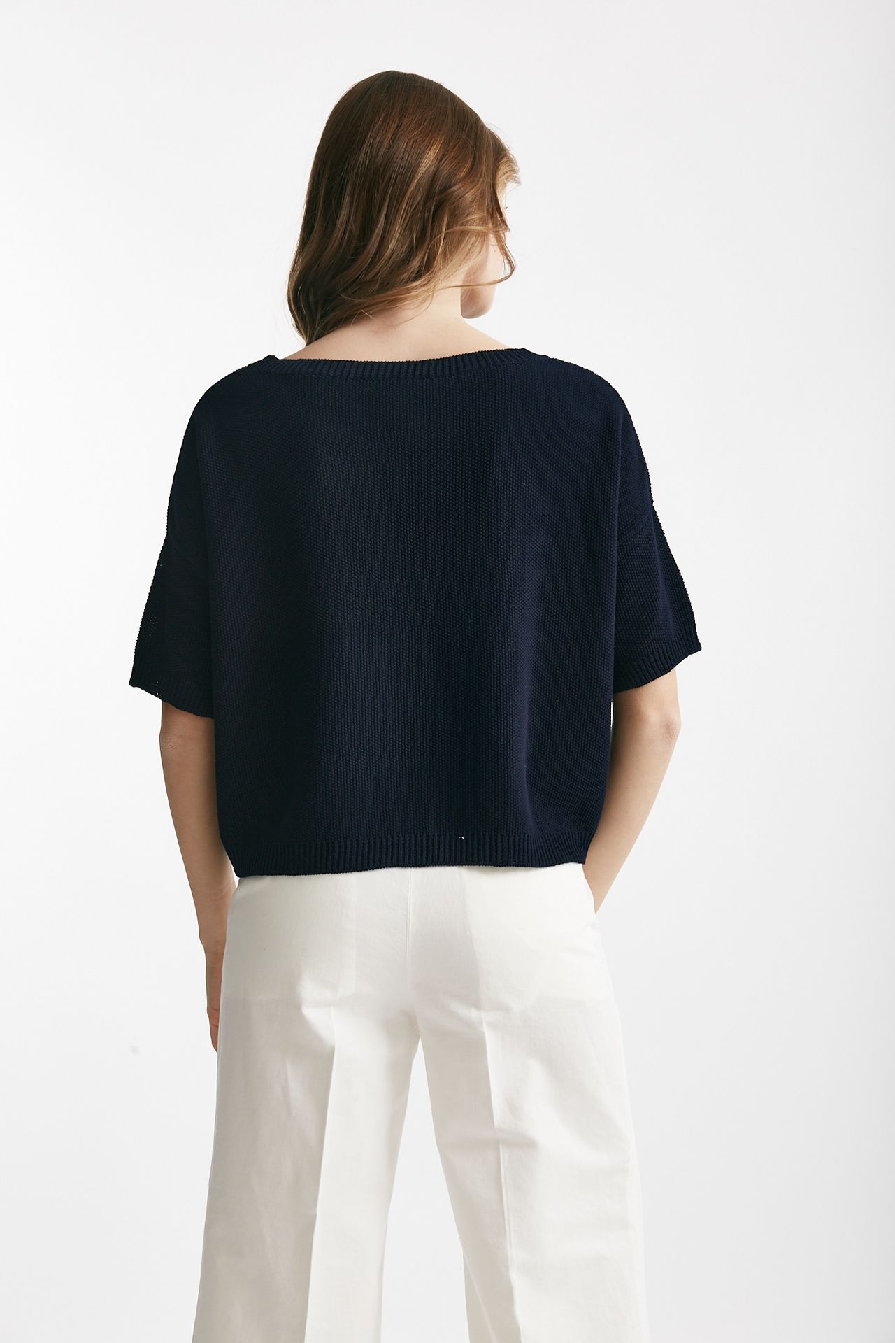 maglia a scatolina blu women Clouds - 3