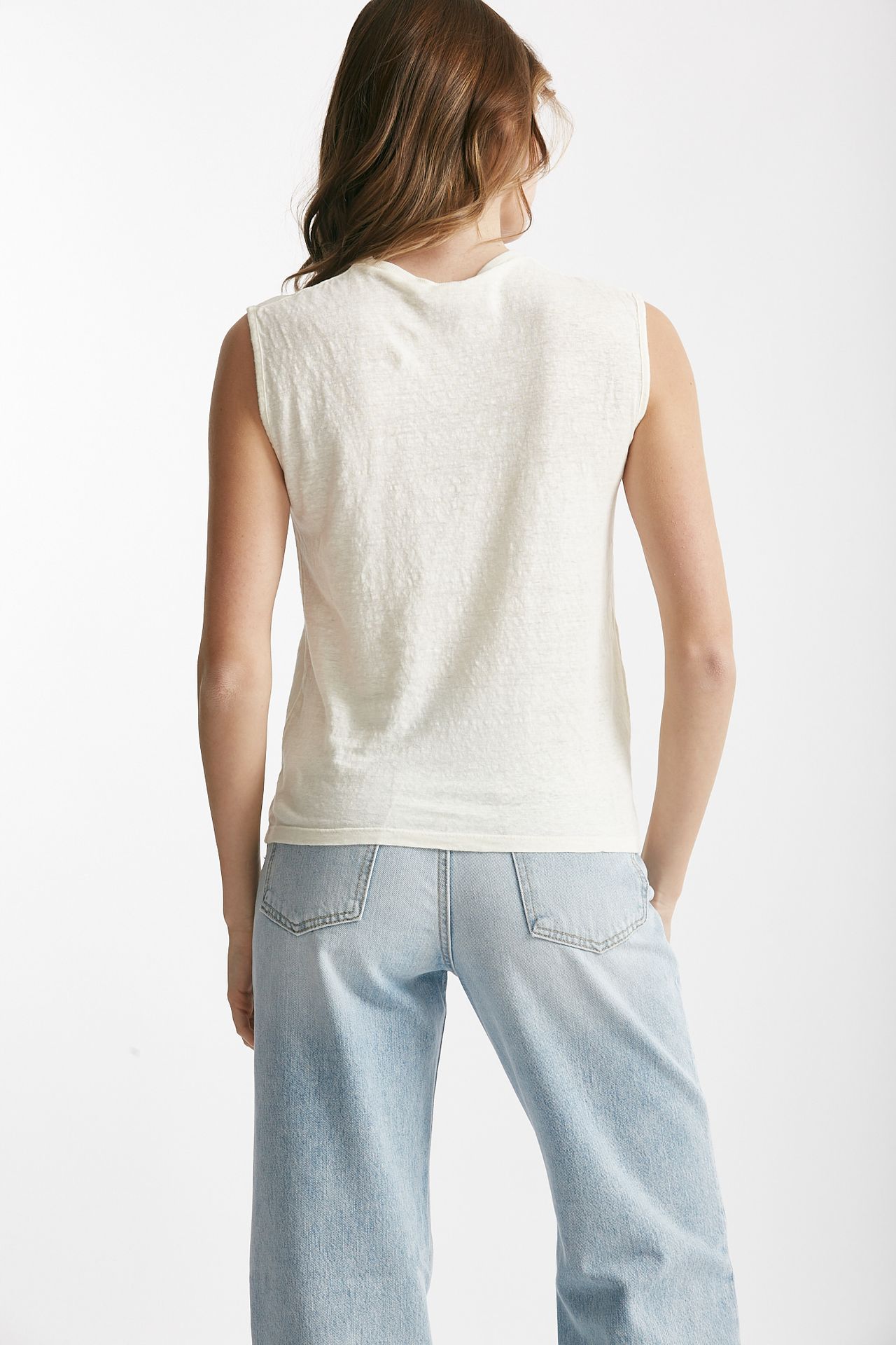 top in lino bianco women Clouds - 3