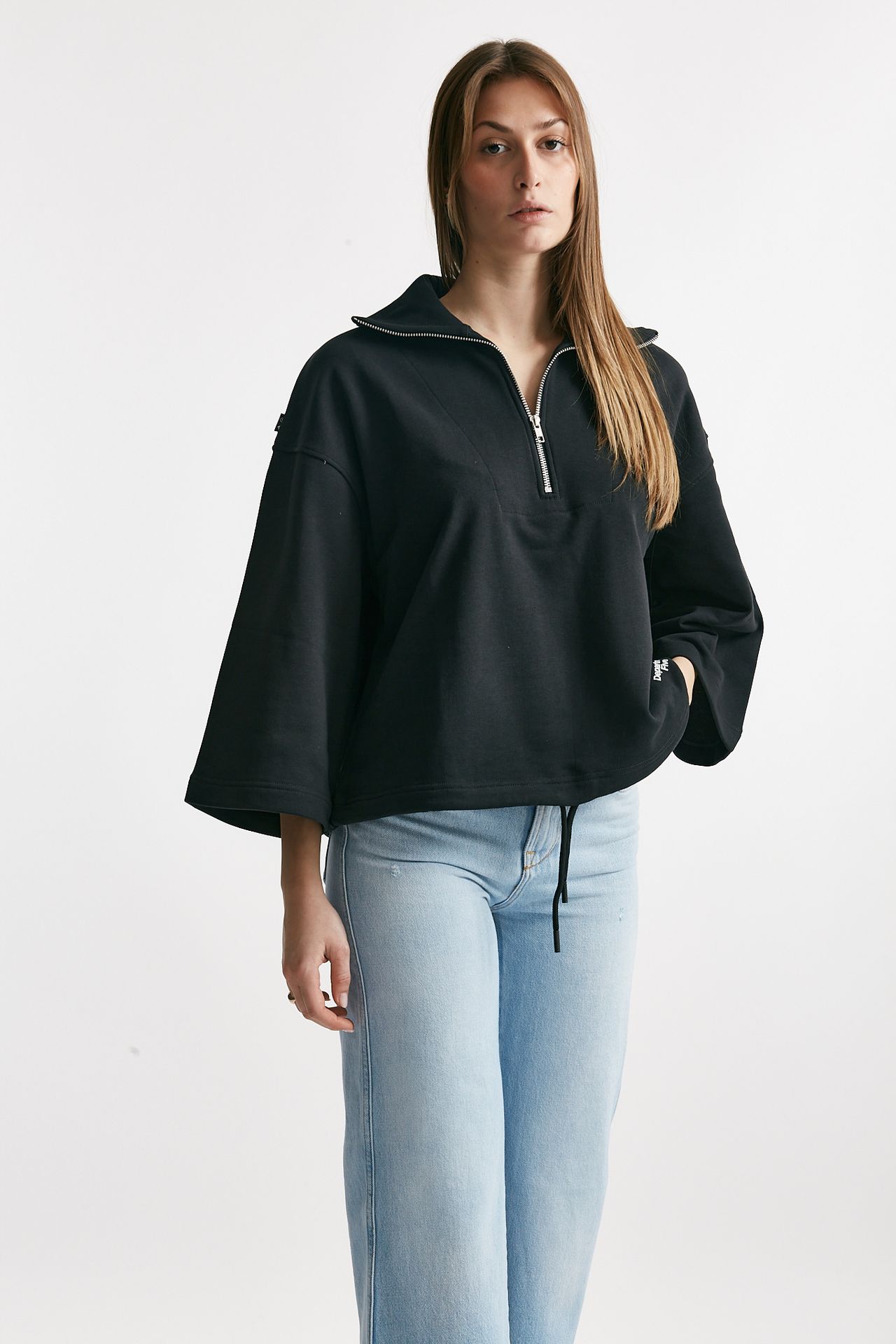 felpa collo polo loka grigio scuro women Department five - 4
