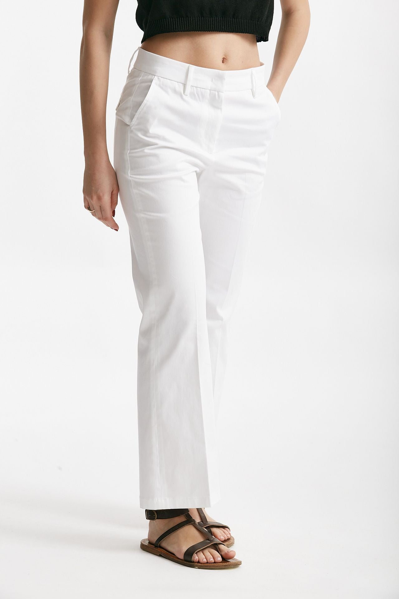 pantalone in cotone jettis bianco women Department five - 4