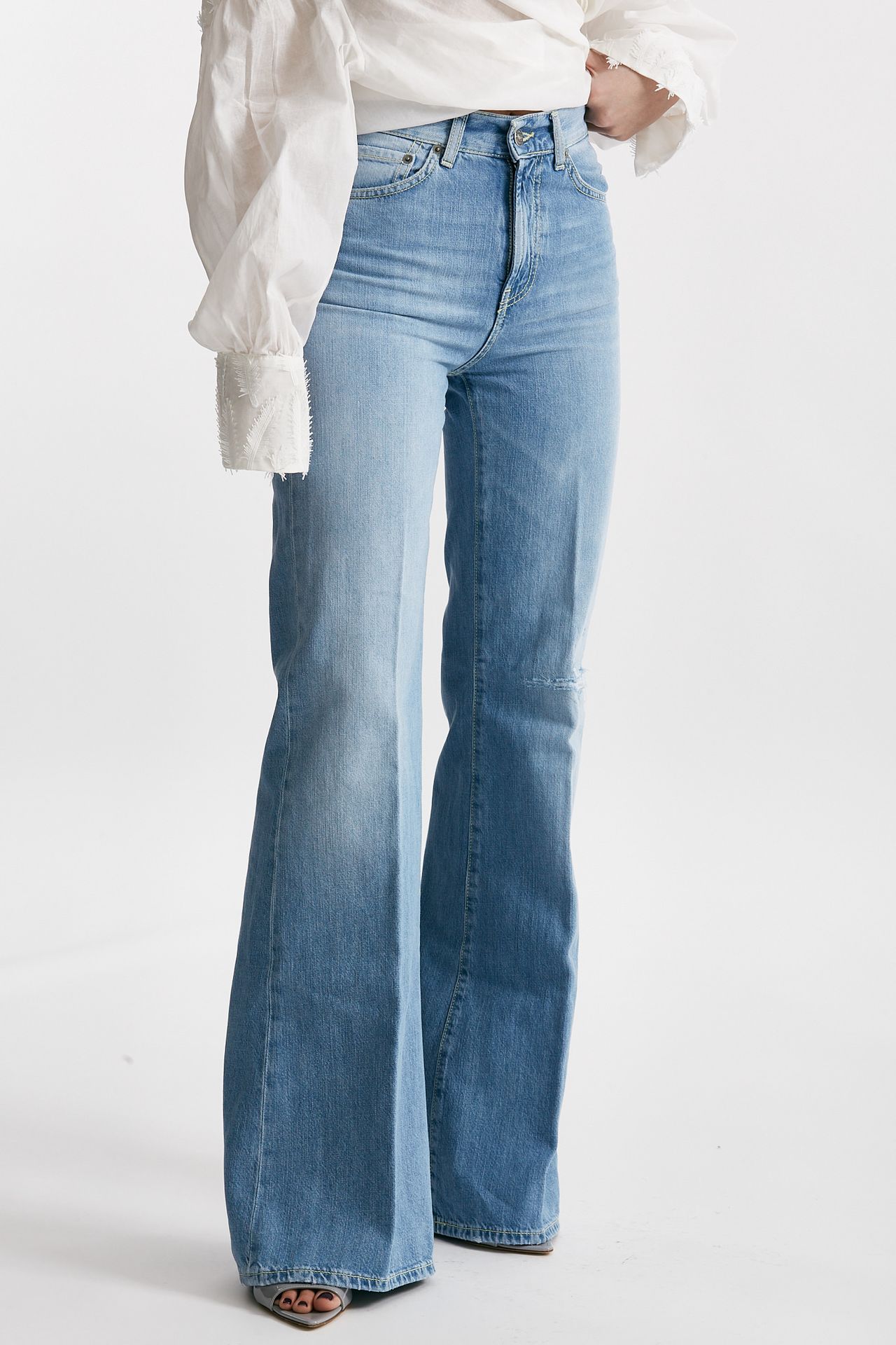 jeans palazzo amber denim chiaro women Dondup - 4