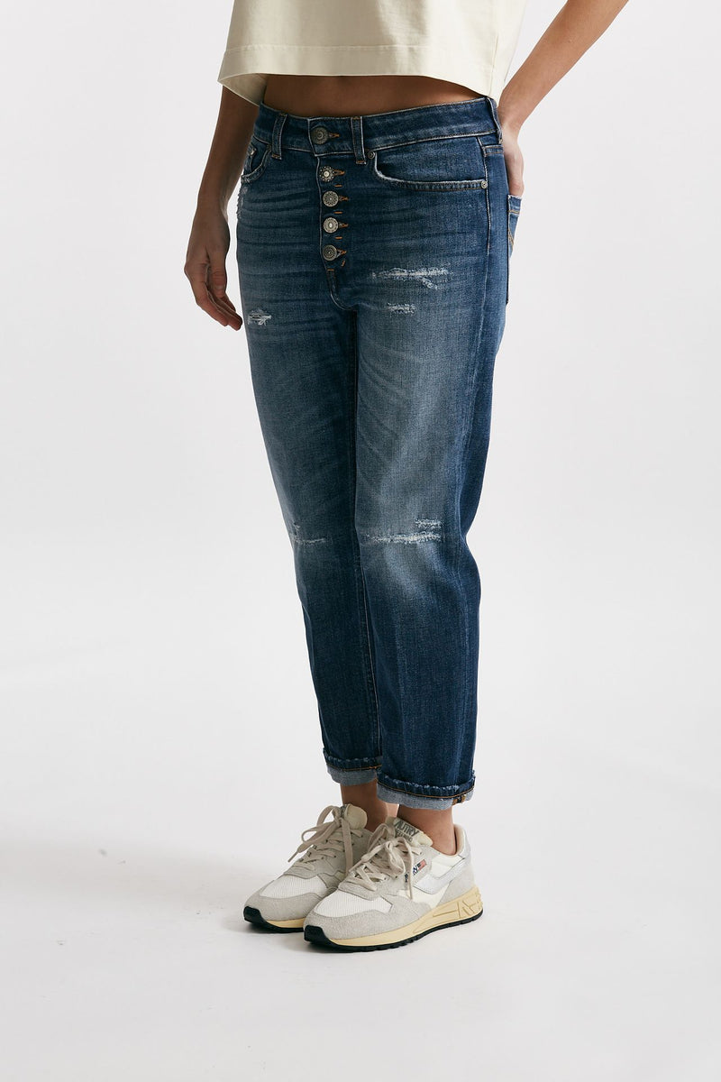 jeans loose fit koons lavaggio blu medio women Dondup