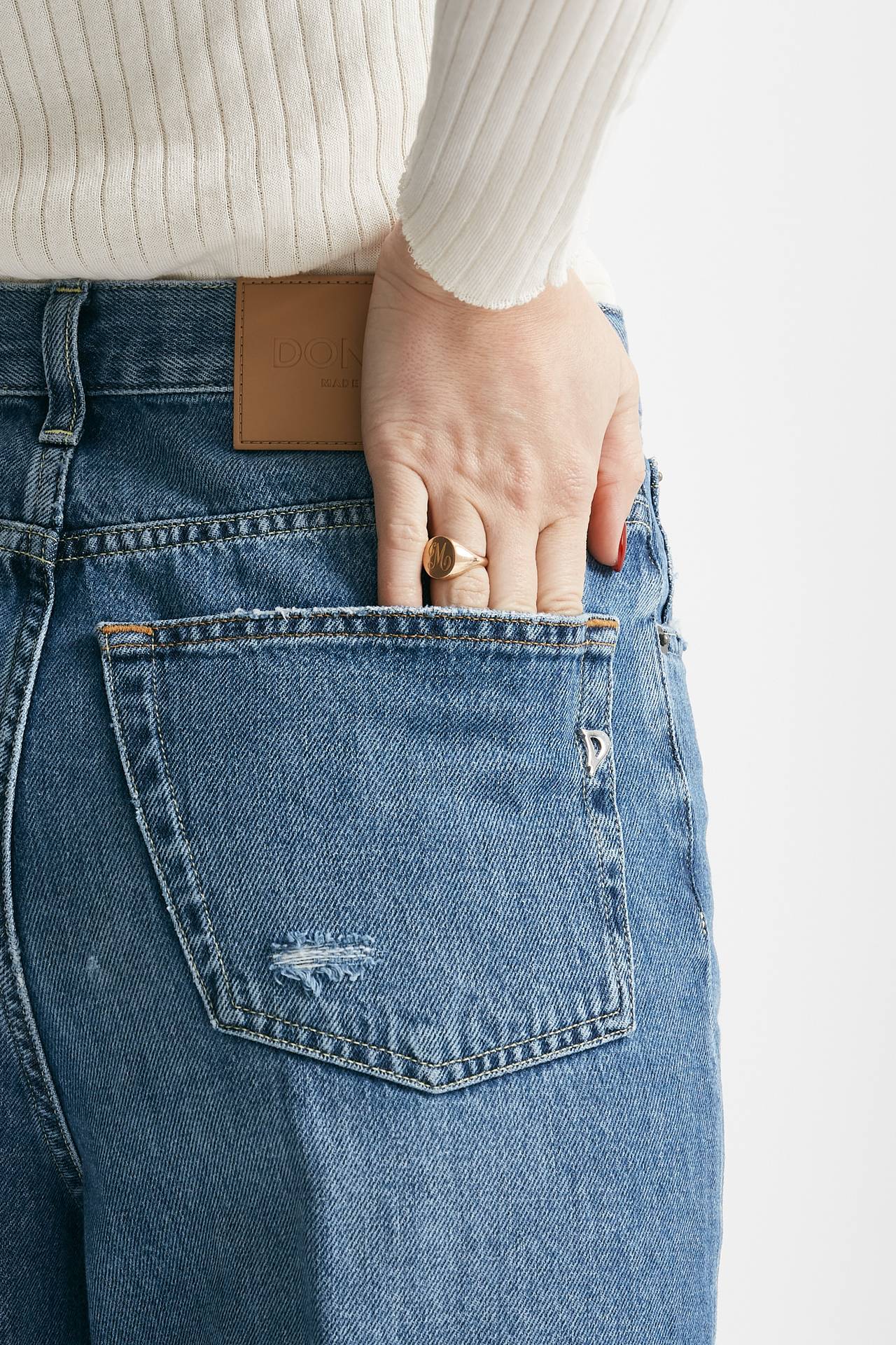 jeans bessie in denim medio women Dondup - 5