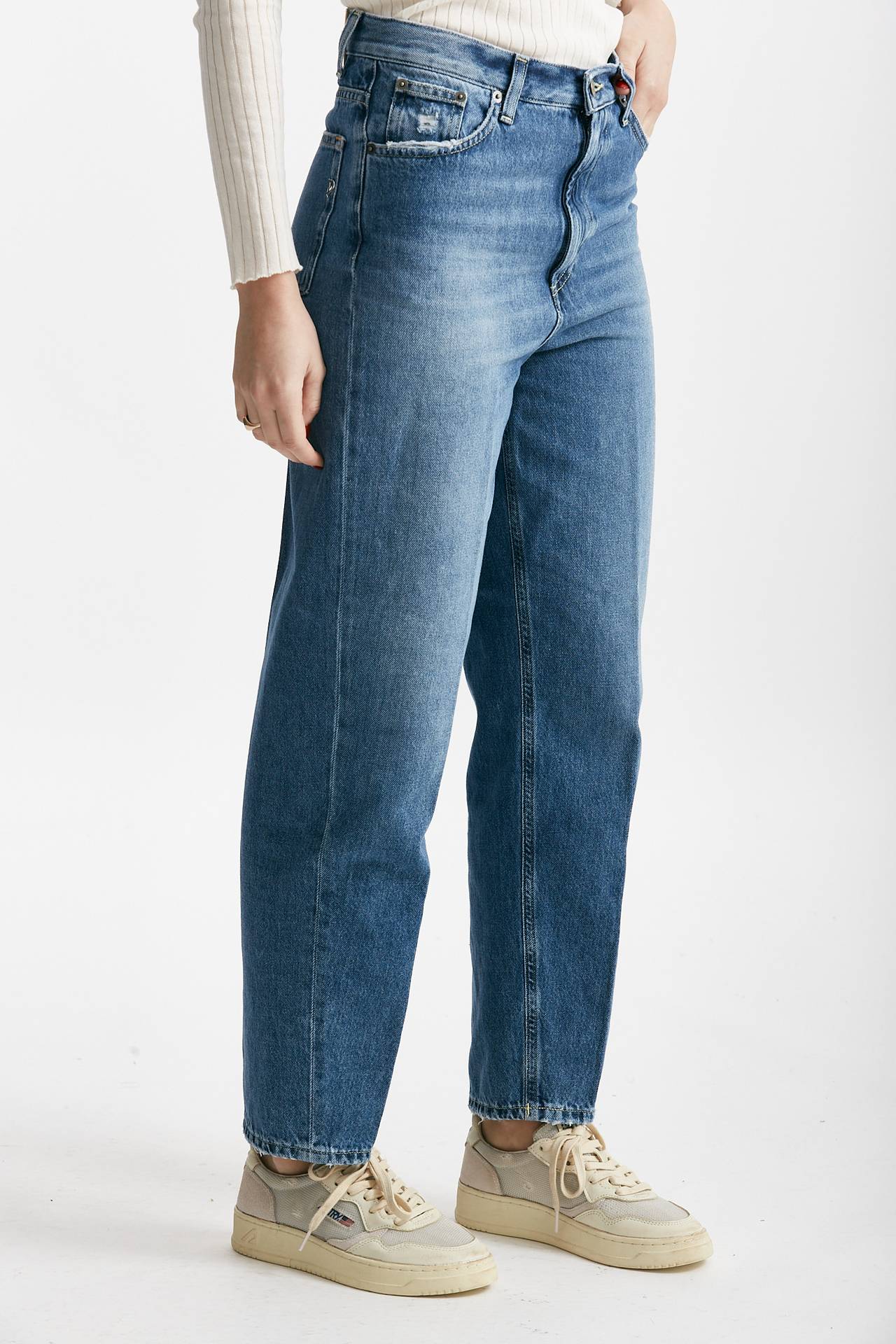 jeans bessie in denim medio women Dondup - 4