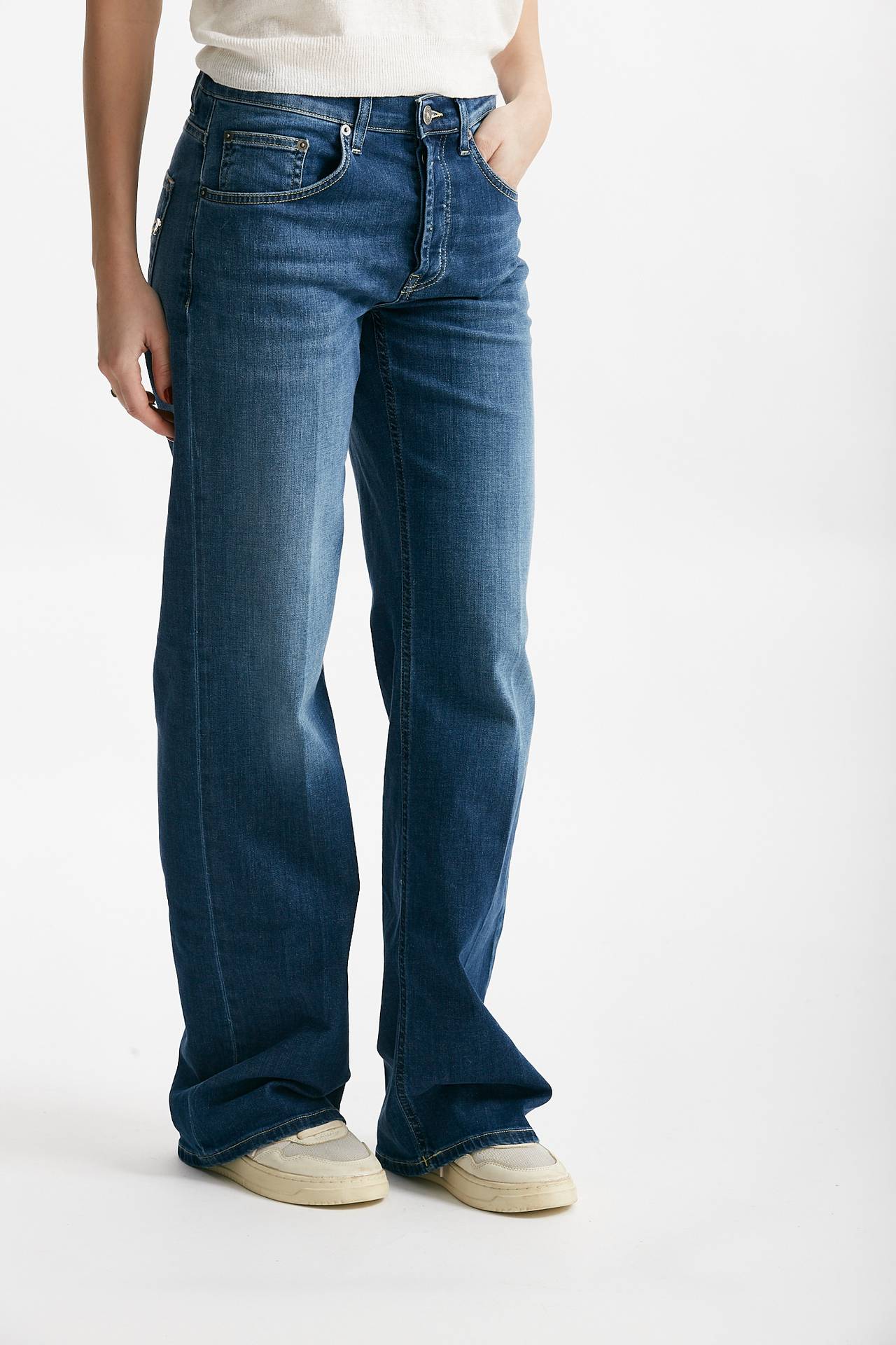 jeans jackline in denim medio women Dondup - 3
