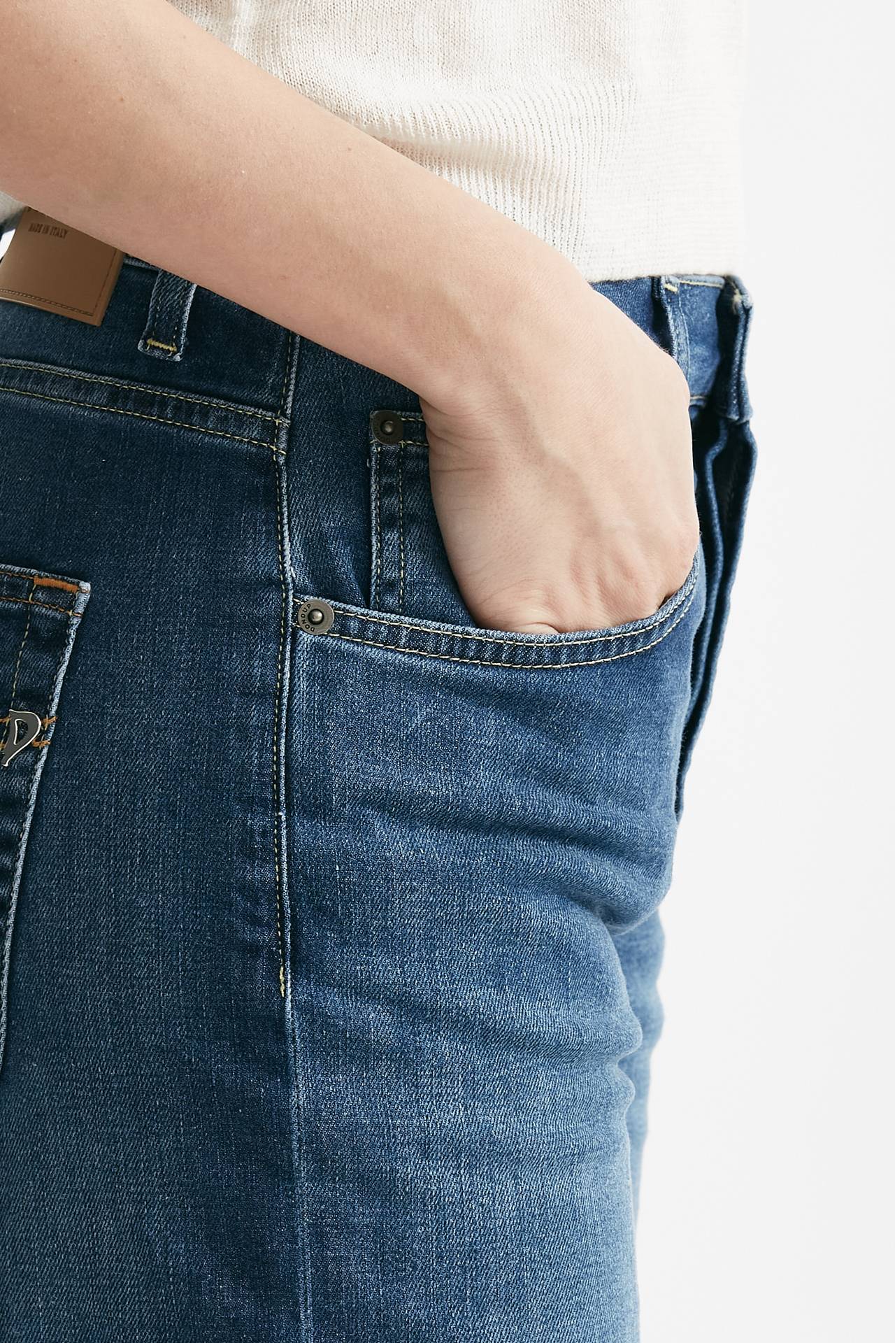 jeans jackline in denim medio women Dondup - 4