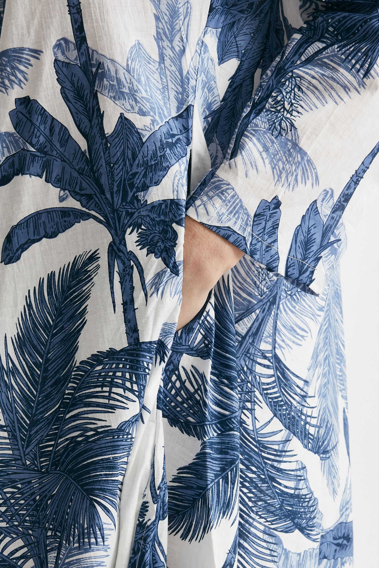 abito lungo in cotone soleil fantasia blu women Elleblue - 7