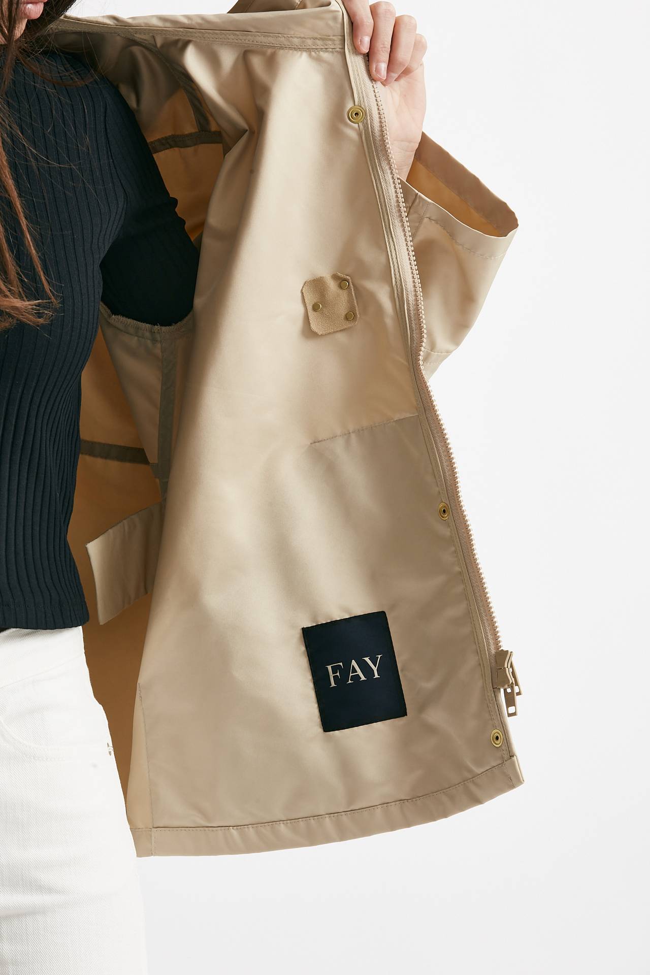 parka corto beige sfoderato women Fay - 9