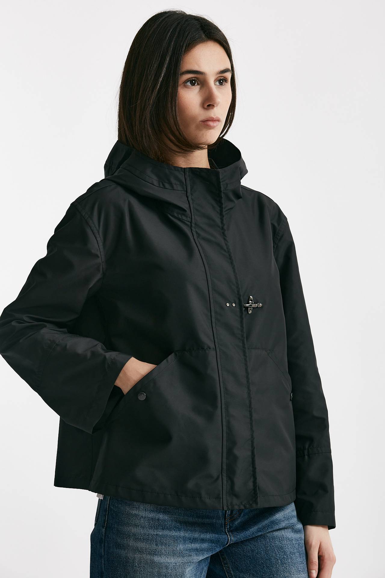 parka corto nero sfoderato women Fay - 4