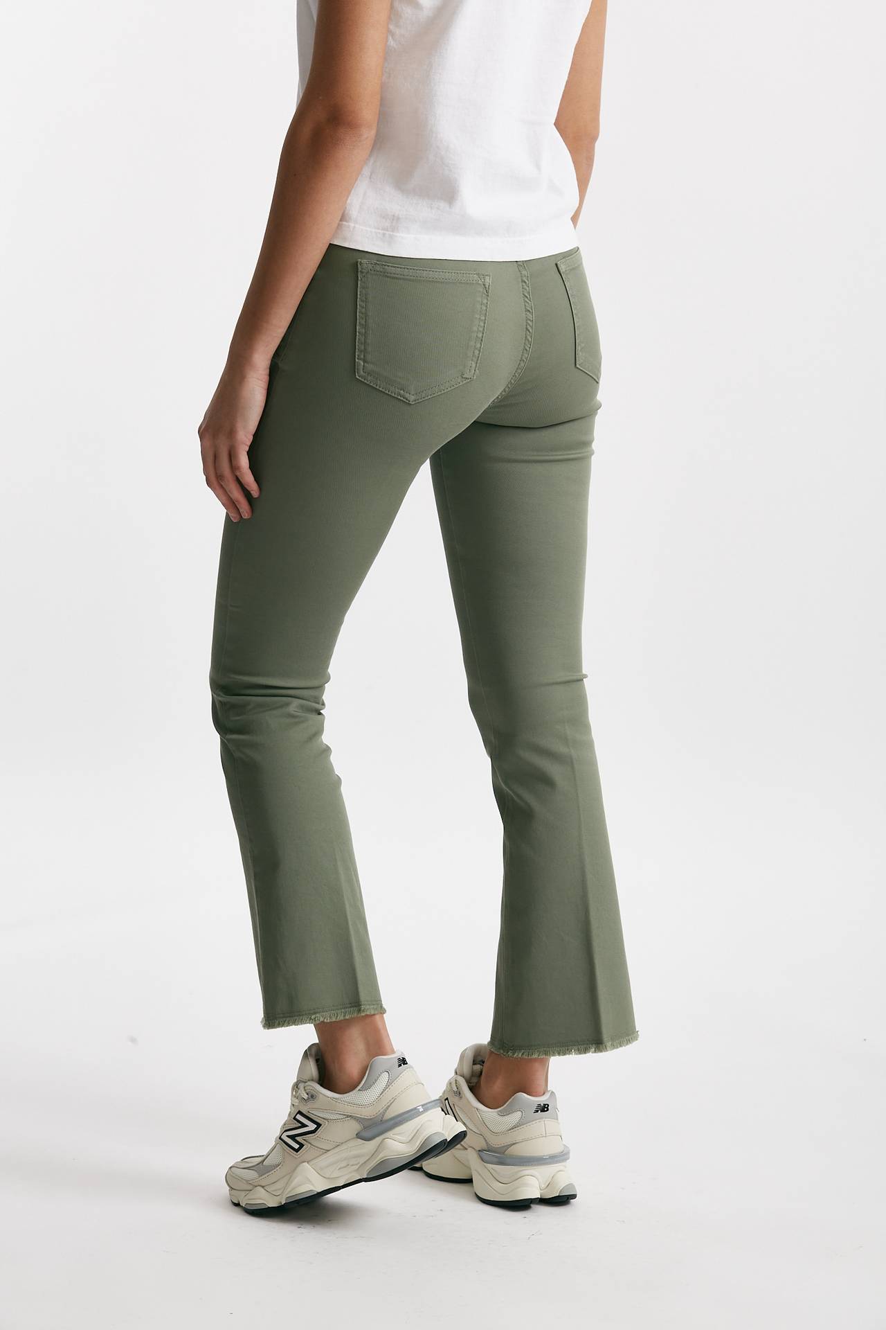 pantalone a trombetta verde salvia women Fay - 3