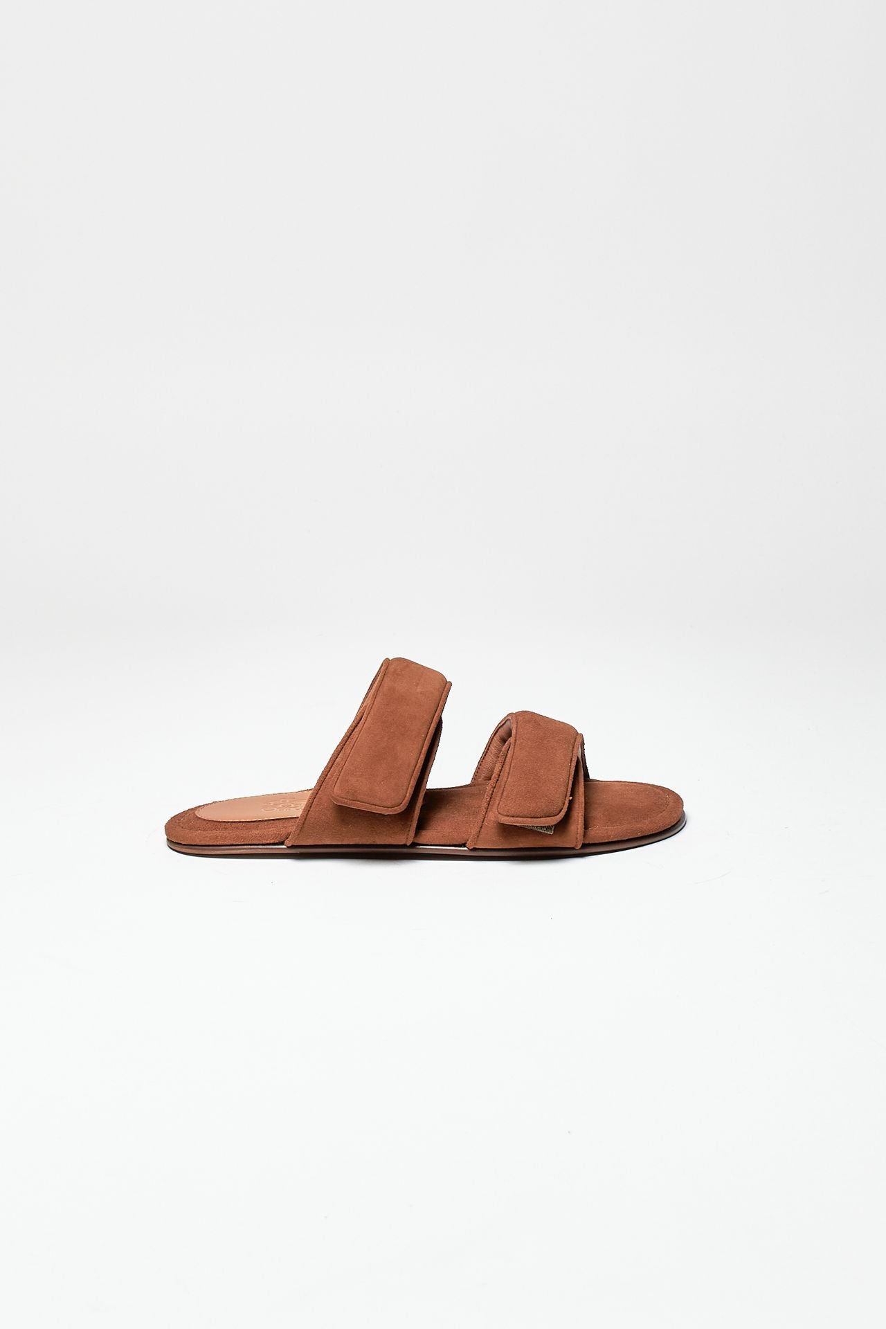 sandalo piatto julianne in suede tabacco women Gia borghini - 2
