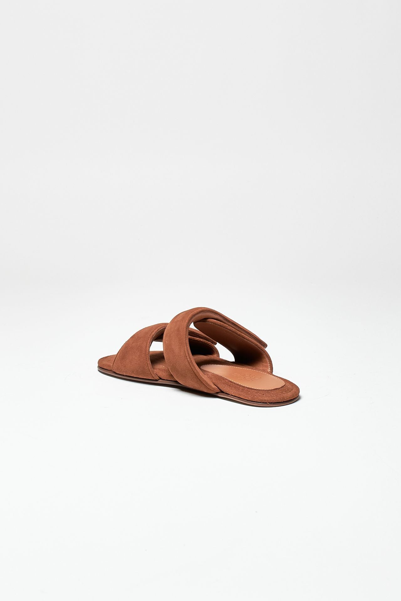 sandalo piatto julianne in suede tabacco women Gia borghini - 4