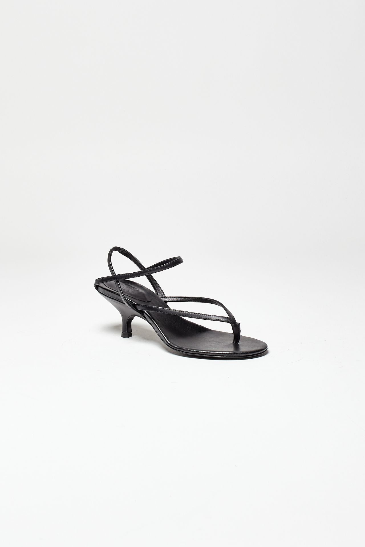 sandalo intrecciato in pelle the thong nero women Gia borghini - 3