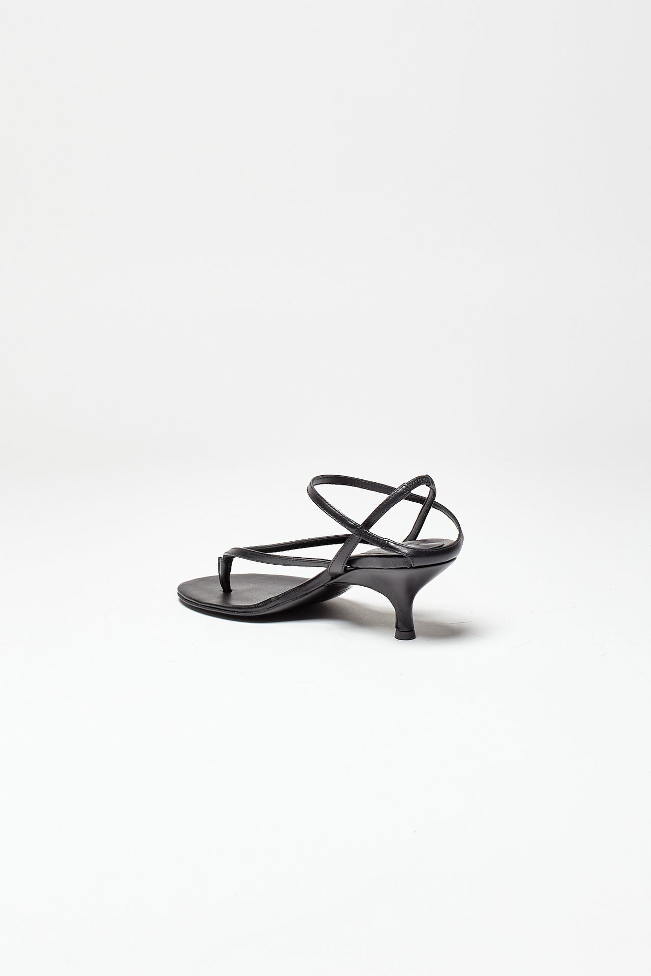 sandalo intrecciato in pelle the thong nero women Gia borghini - 4