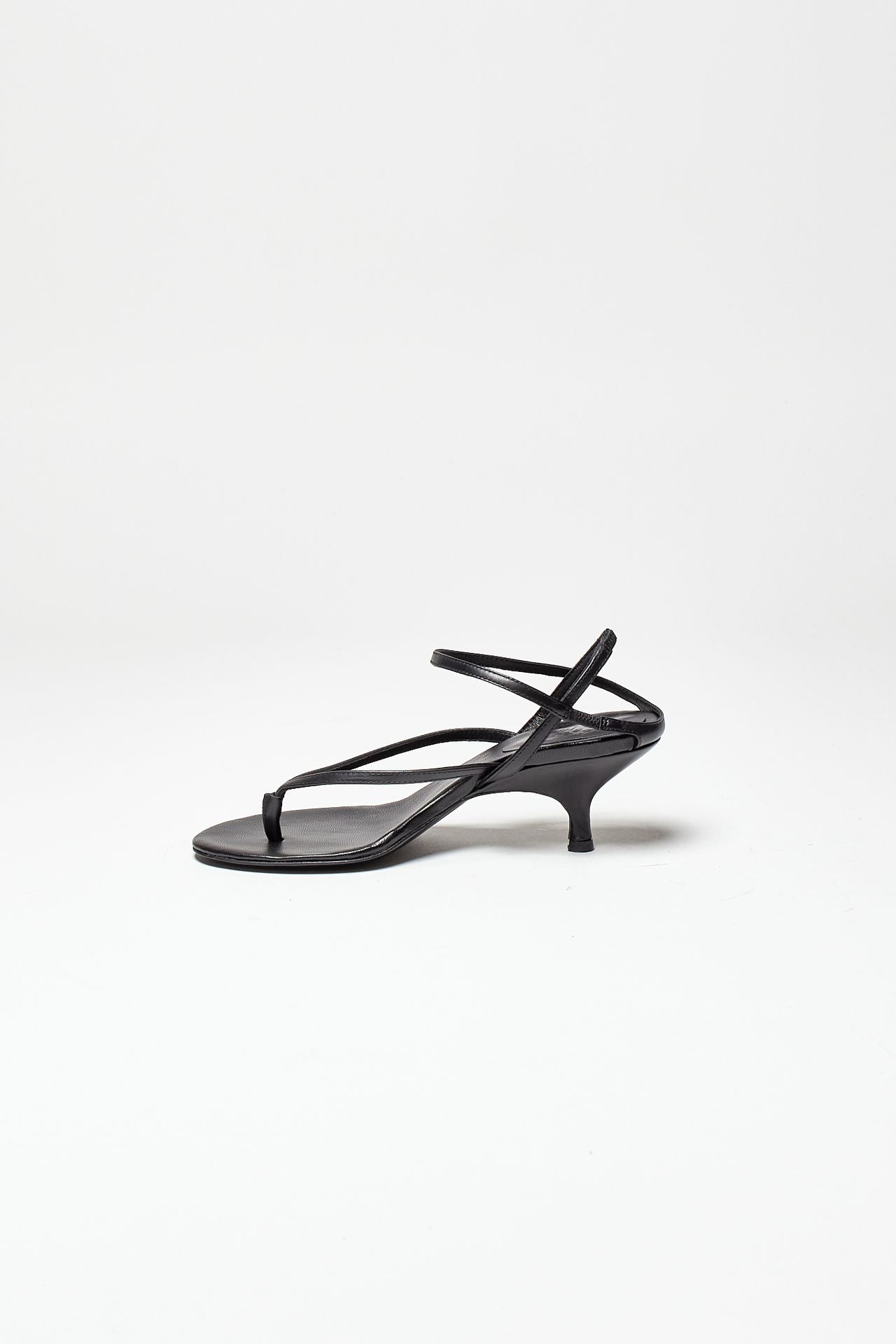 sandalo intrecciato in pelle the thong nero women Gia borghini - 5