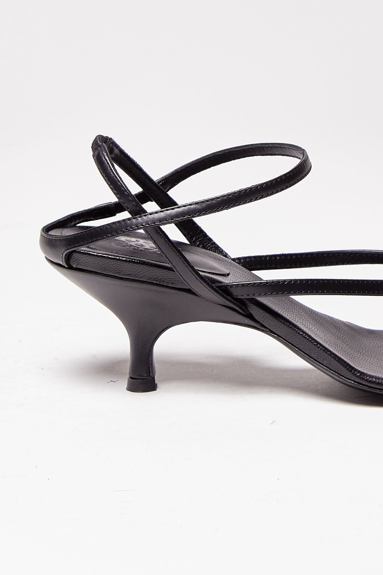 sandalo intrecciato in pelle the thong nero women Gia borghini - 6