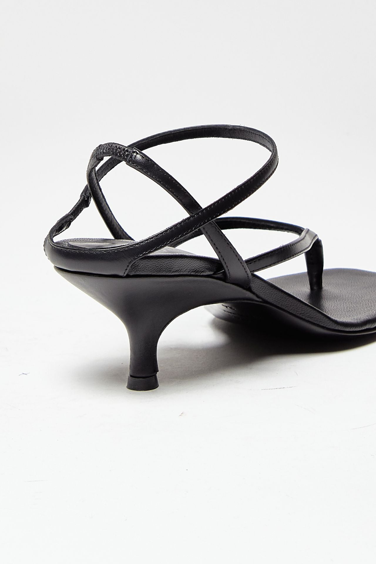 sandalo intrecciato in pelle the thong nero women Gia borghini - 7