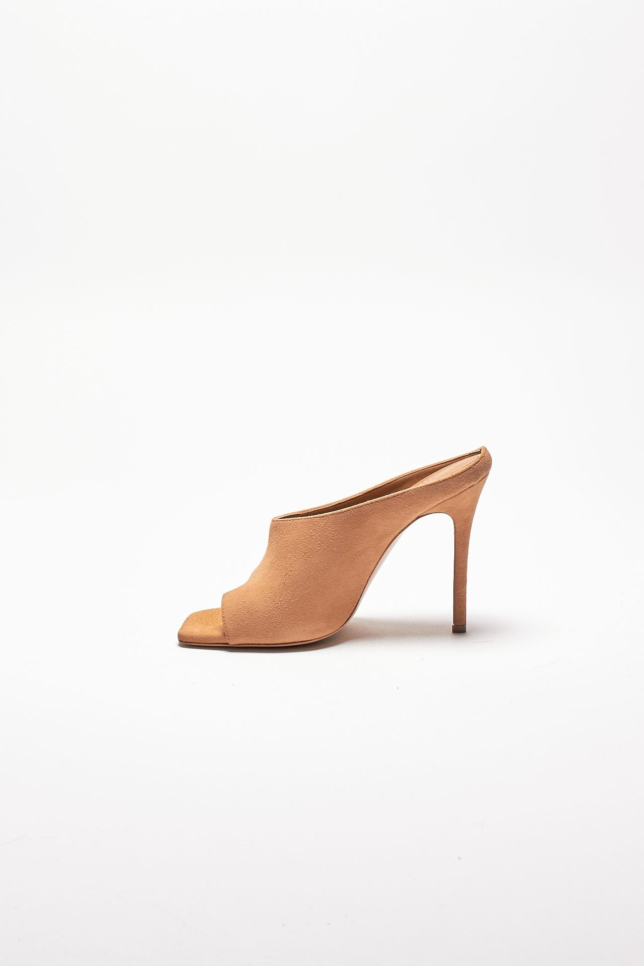 mules keira in suede cammello women Gia borghini - 5