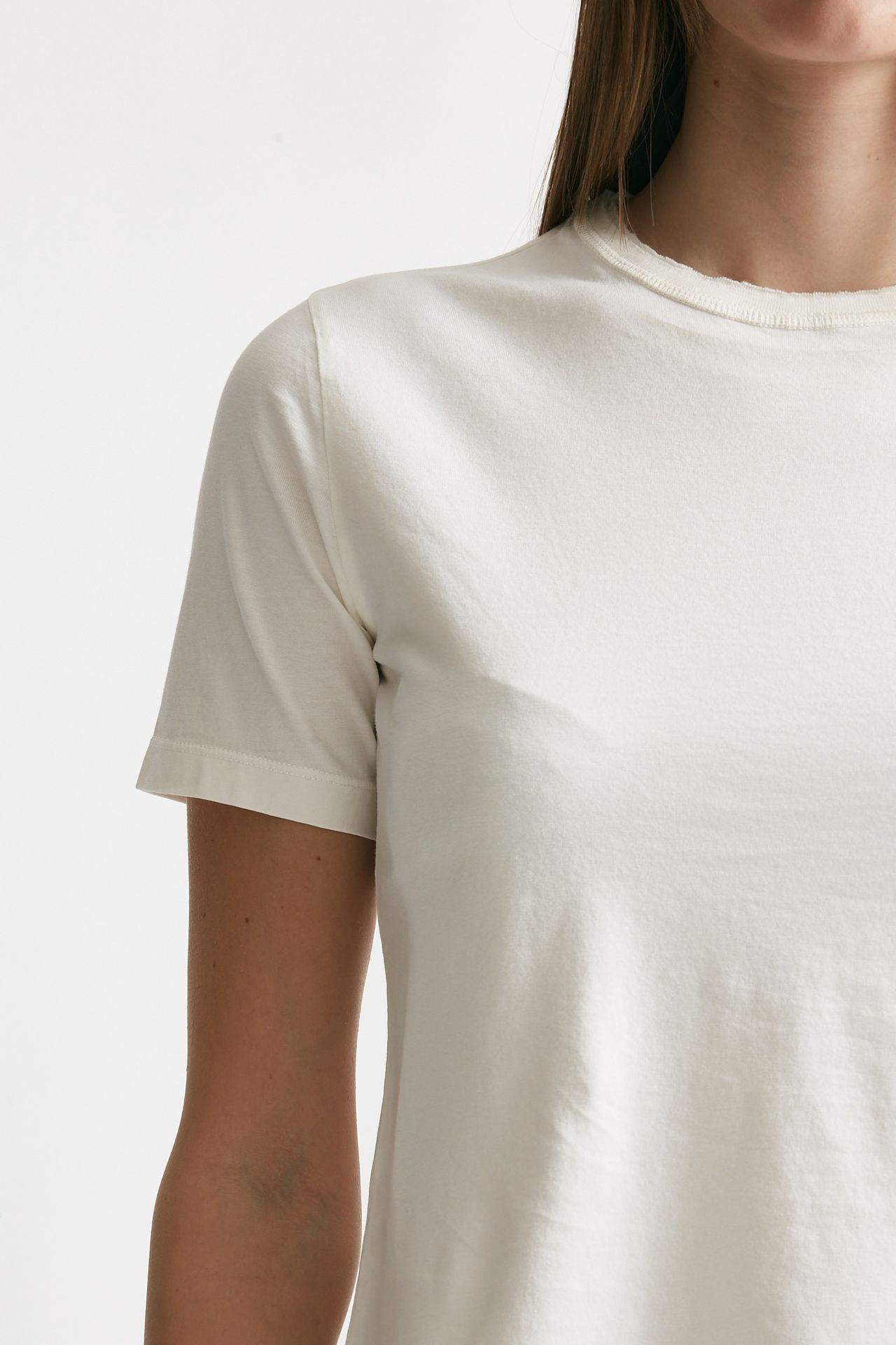 t-shirt basic bianco panna women Grifoni - 5