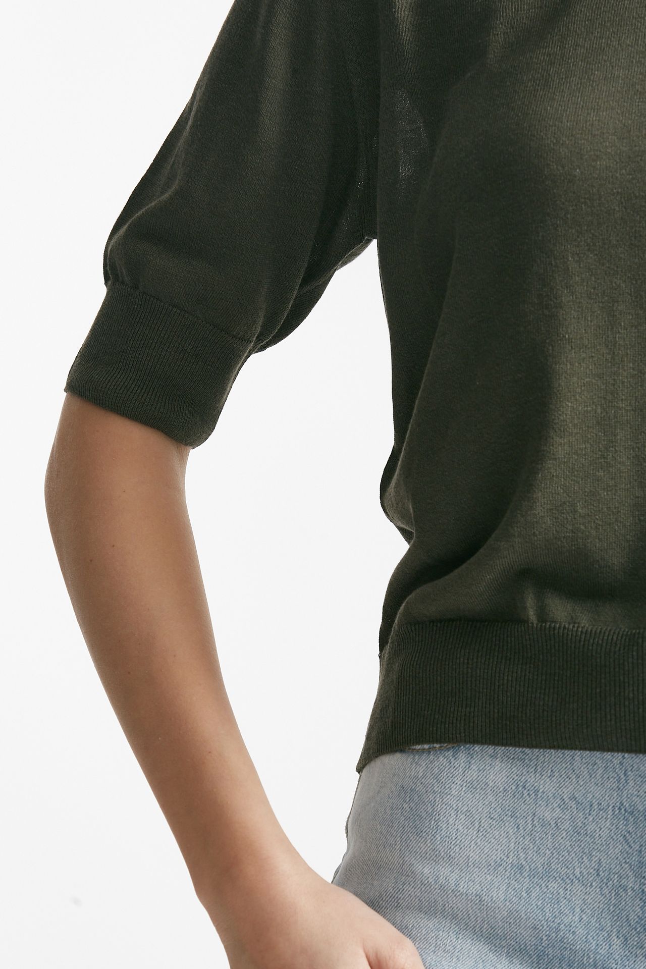 maglia girocollo verde militare women Grifoni - 5