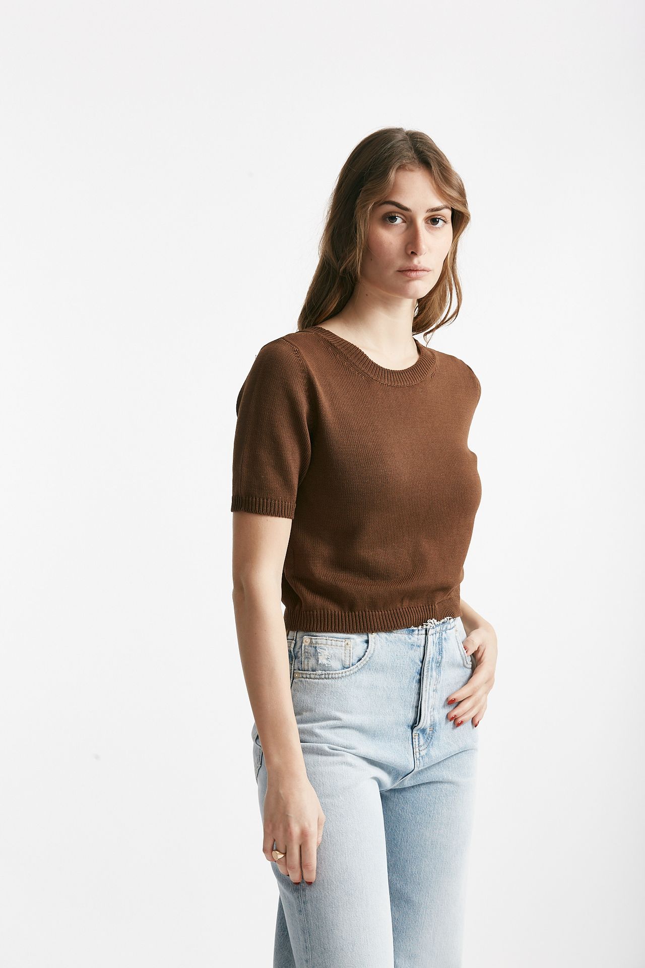 maglia crop marrone women Grifoni - 4
