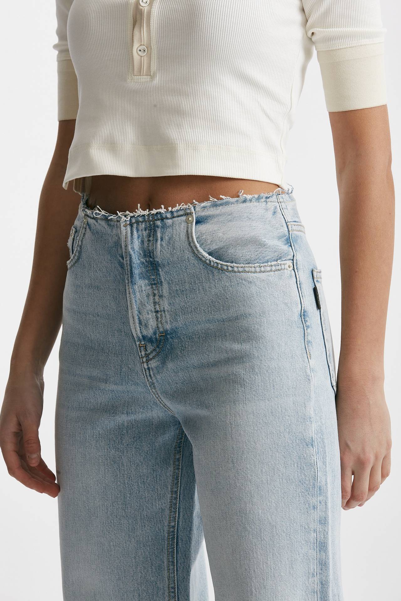 jeans palazzo korea chiaro women Haikure - 5