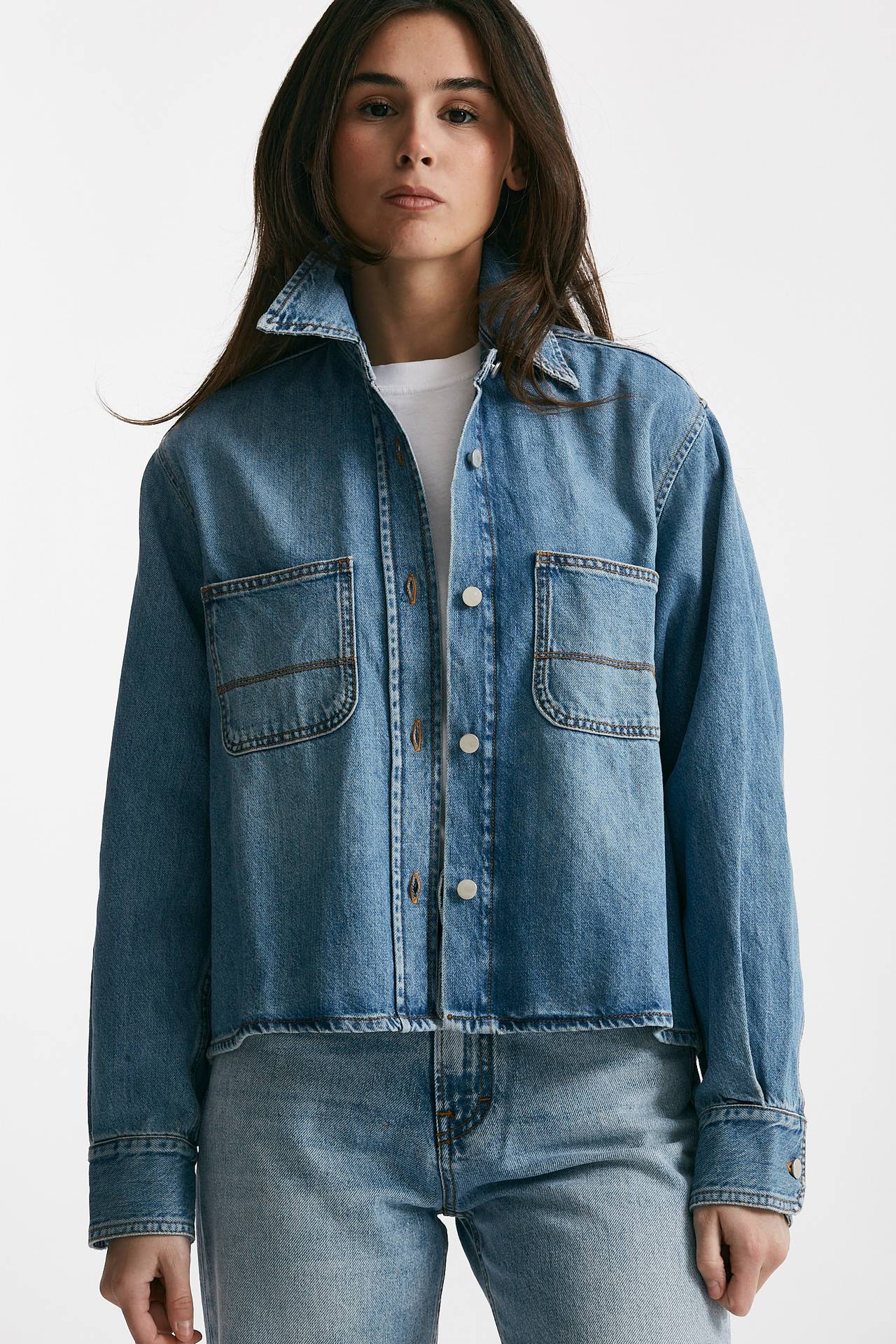 camicia in denim crop women Haikure - 4
