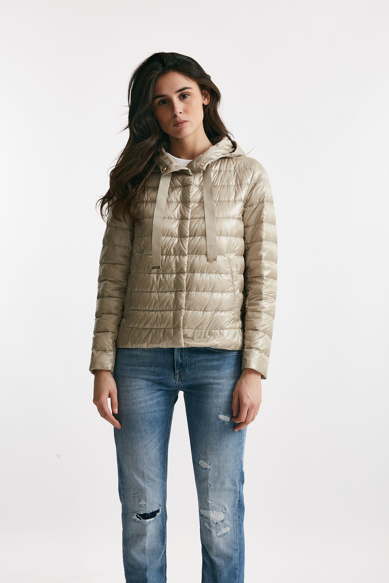 giubbino in nylon ultralight beige chantilly women Herno - 5