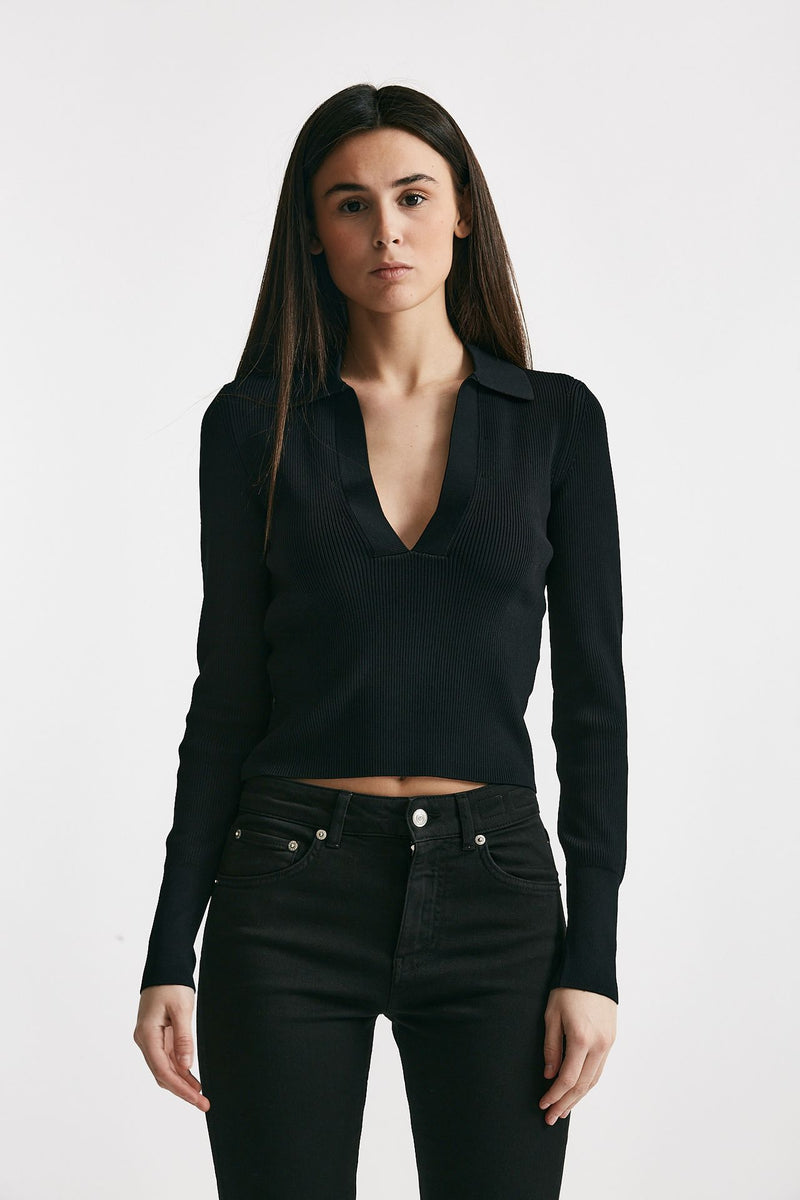 maglia polo nero women Iro