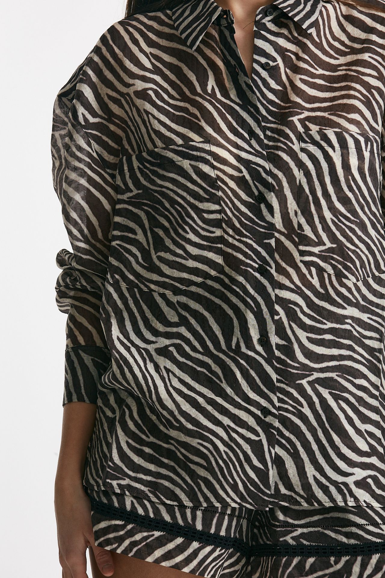 camicia animalier panna e marrone women Iro - 4