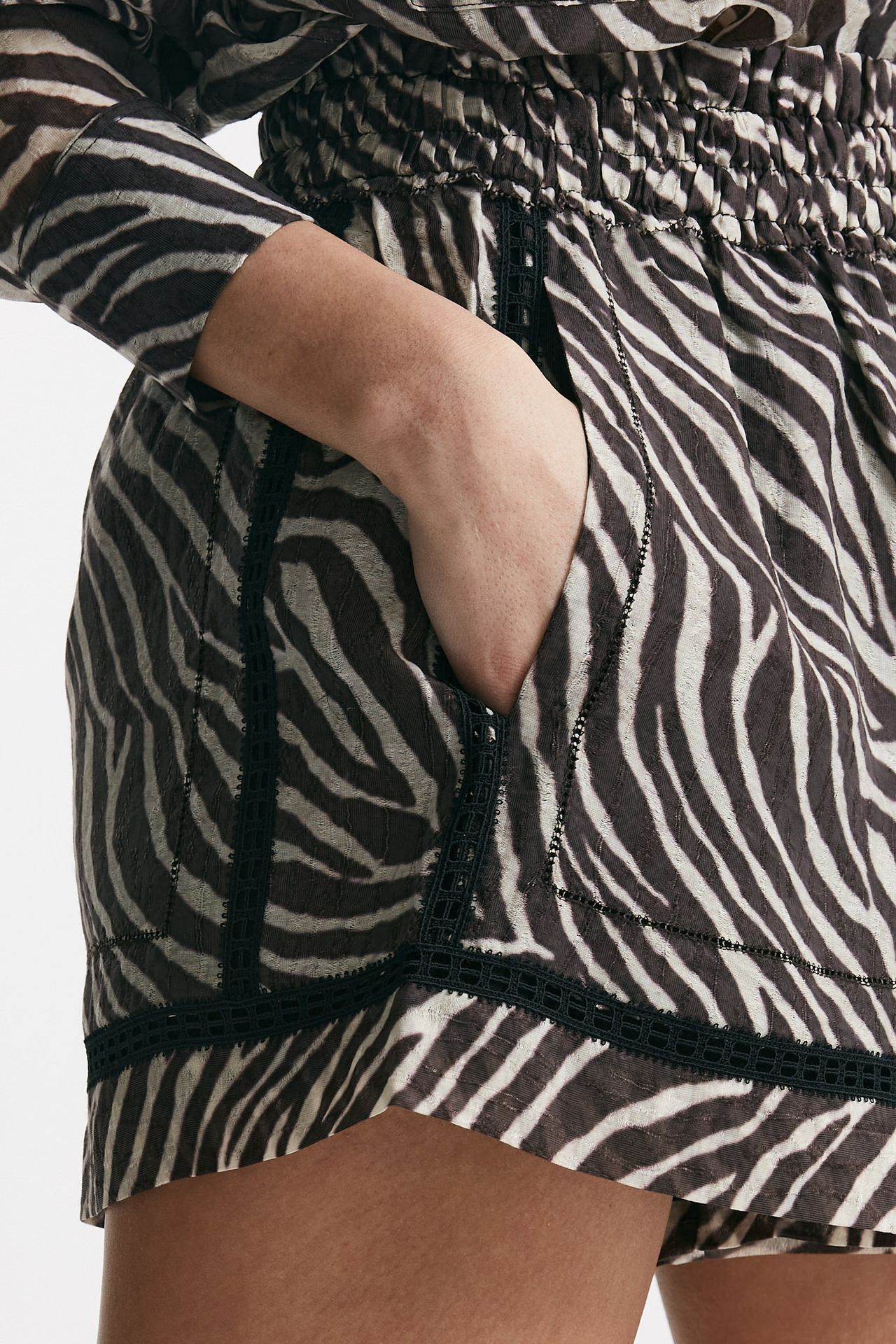 shorts garzato animalier panna e marrone women Iro - 5