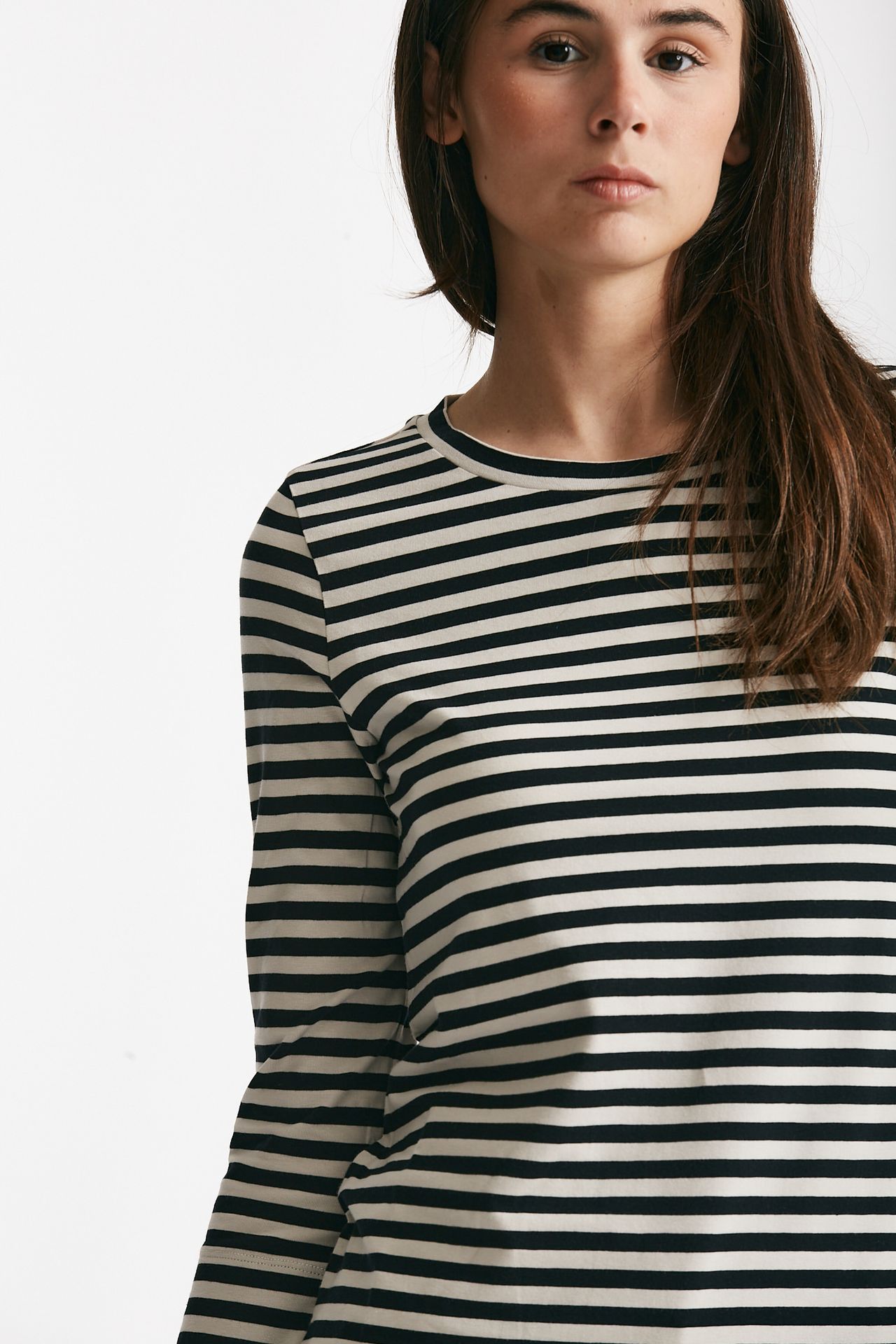 t-shirt in jersey rigata bianca e nera women Max mara s - 6